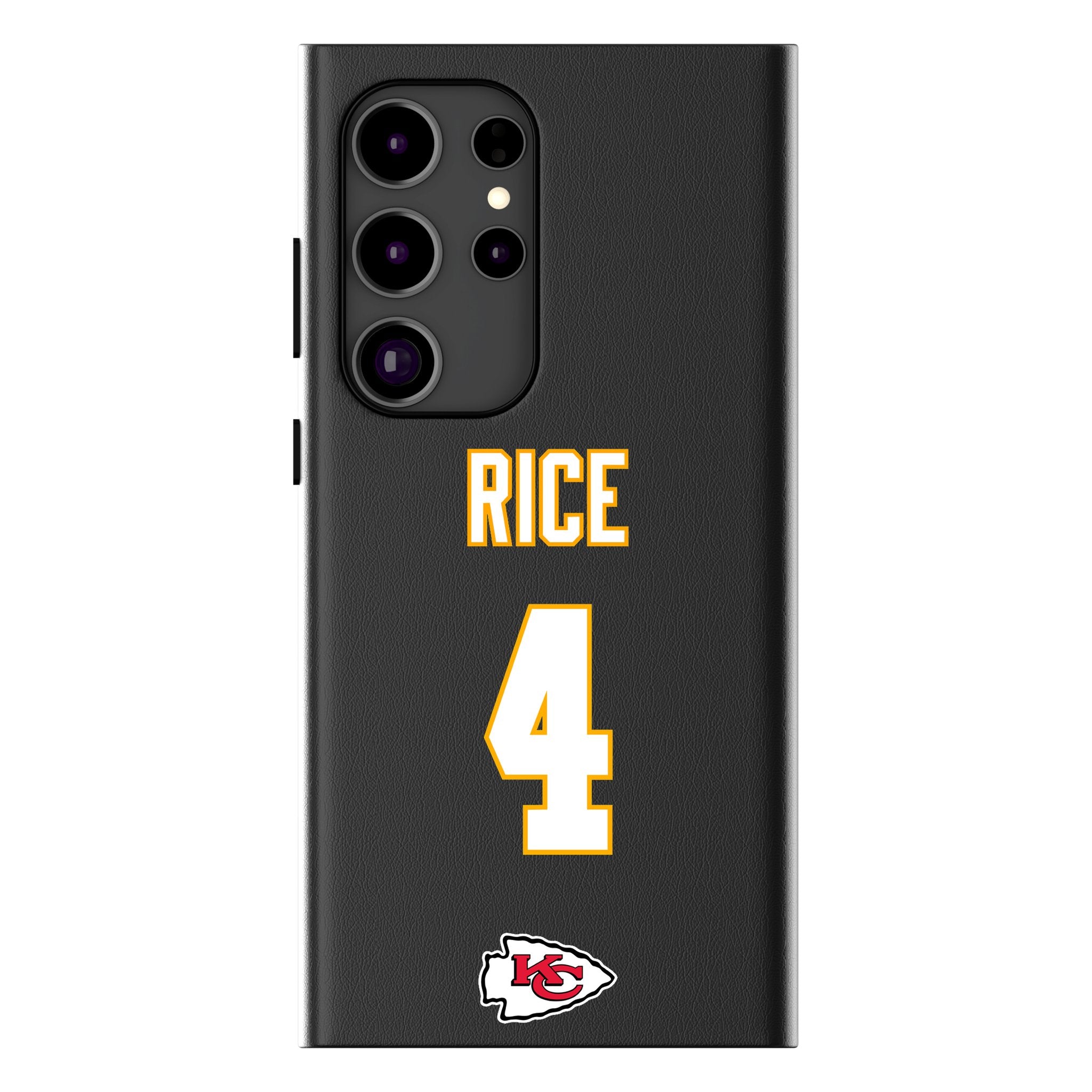 Rashee Rice Kansas City Chiefs 4 Ready MagSafe Compatible Phone Case for Samsung Galaxy - Sports Gifts, Sports Memorabilia, Sports Collectibles, Fan Shop