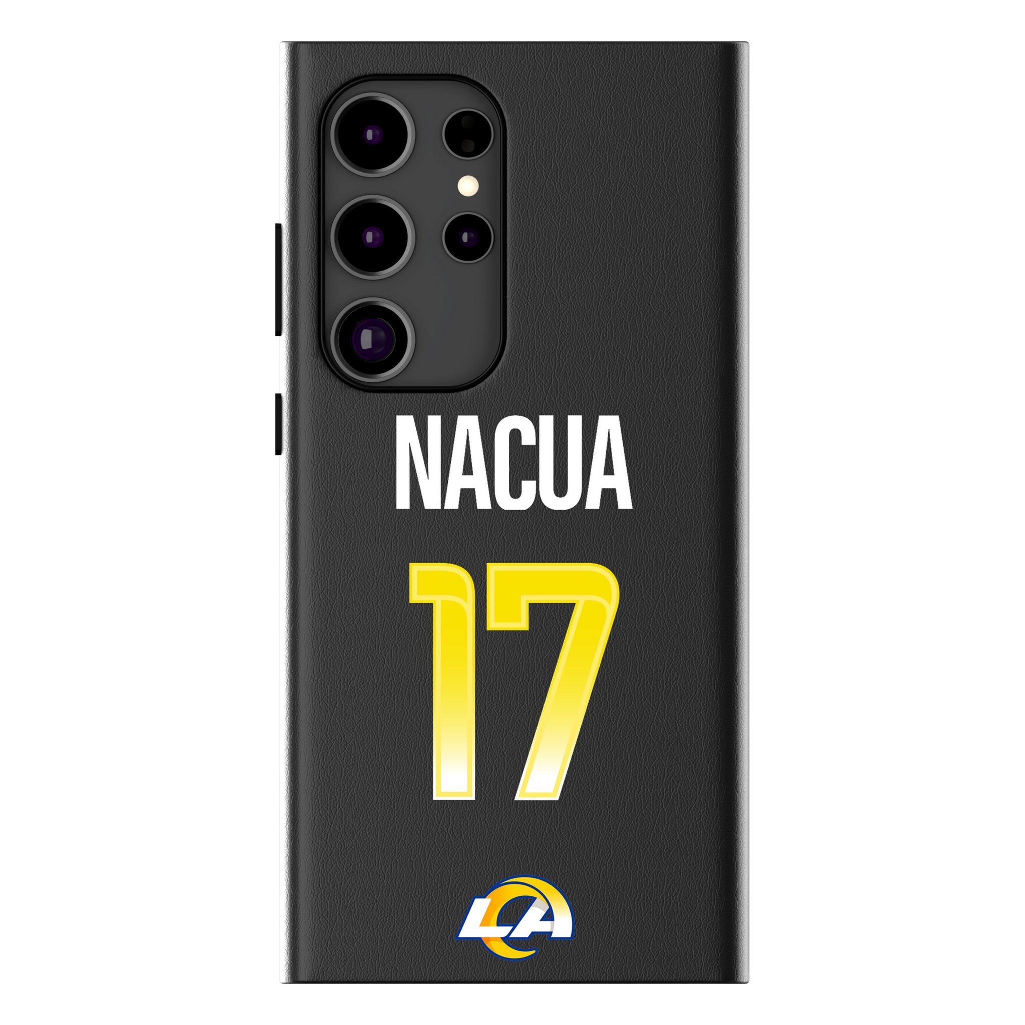 Puka Nacua Los Angeles Rams 17 Game Tactic MagSafe Compatible Phone Case for Samsung Galaxy - Sports Gifts, Sports Memorabilia, Sports Collectibles, Fan Shop