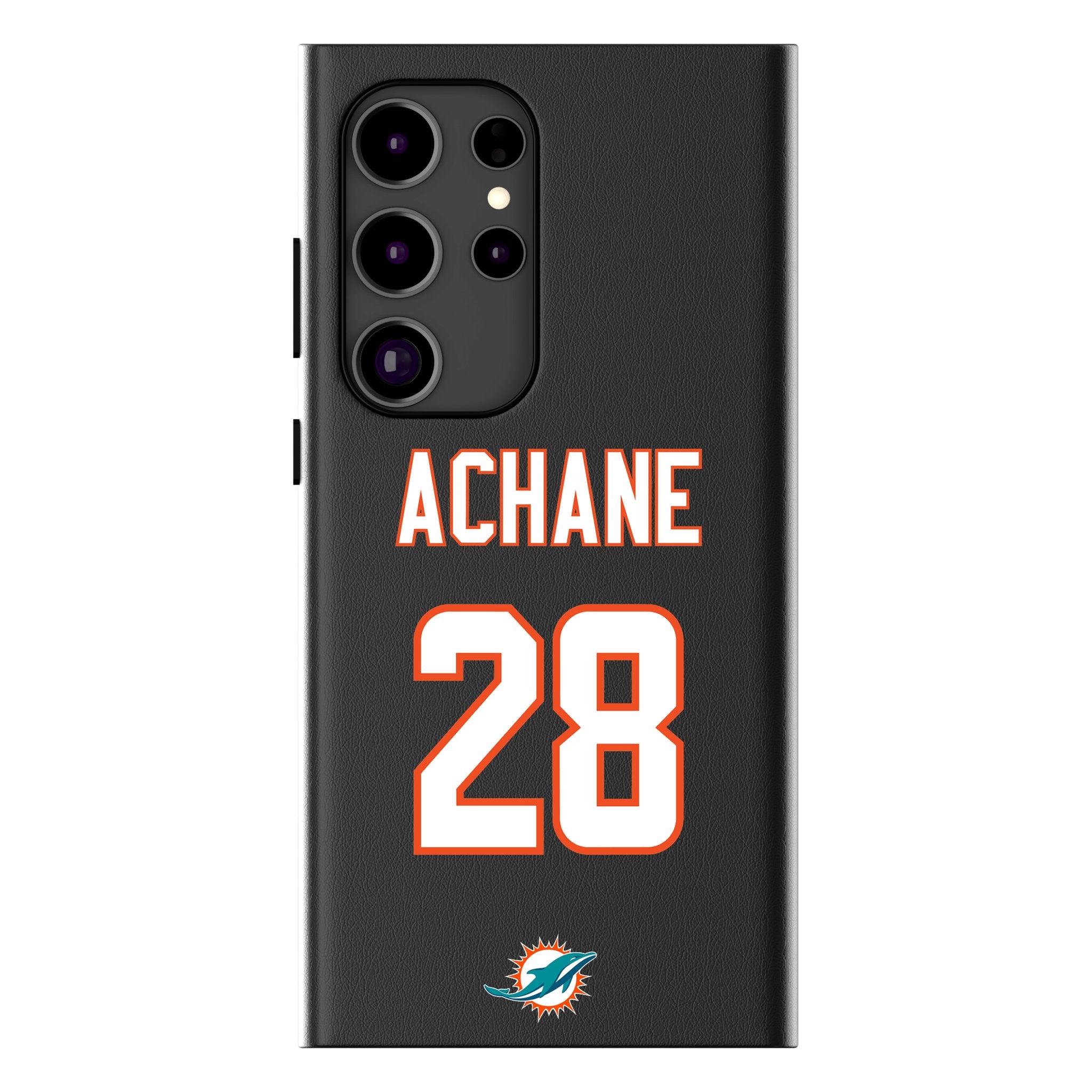 De'Von Achane Miami Dolphins 28 Ready MagSafe Compatible Phone Case for Samsung Galaxy - Sports Gifts, Sports Memorabilia, Sports Collectibles, Fan Shop