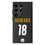 Will Howard Pittsburgh Steelers 18 Game Tactic MagSafe Compatible Phone Case for Samsung Galaxy - Sports Gifts, Sports Memorabilia, Sports Collectibles, Fan Shop