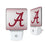 University of Alabama Crimson Tide Script A Linen Night Light 2-Pack - Sports Gifts, Sports Memorabilia, Sports Collectibles, Fan Shop