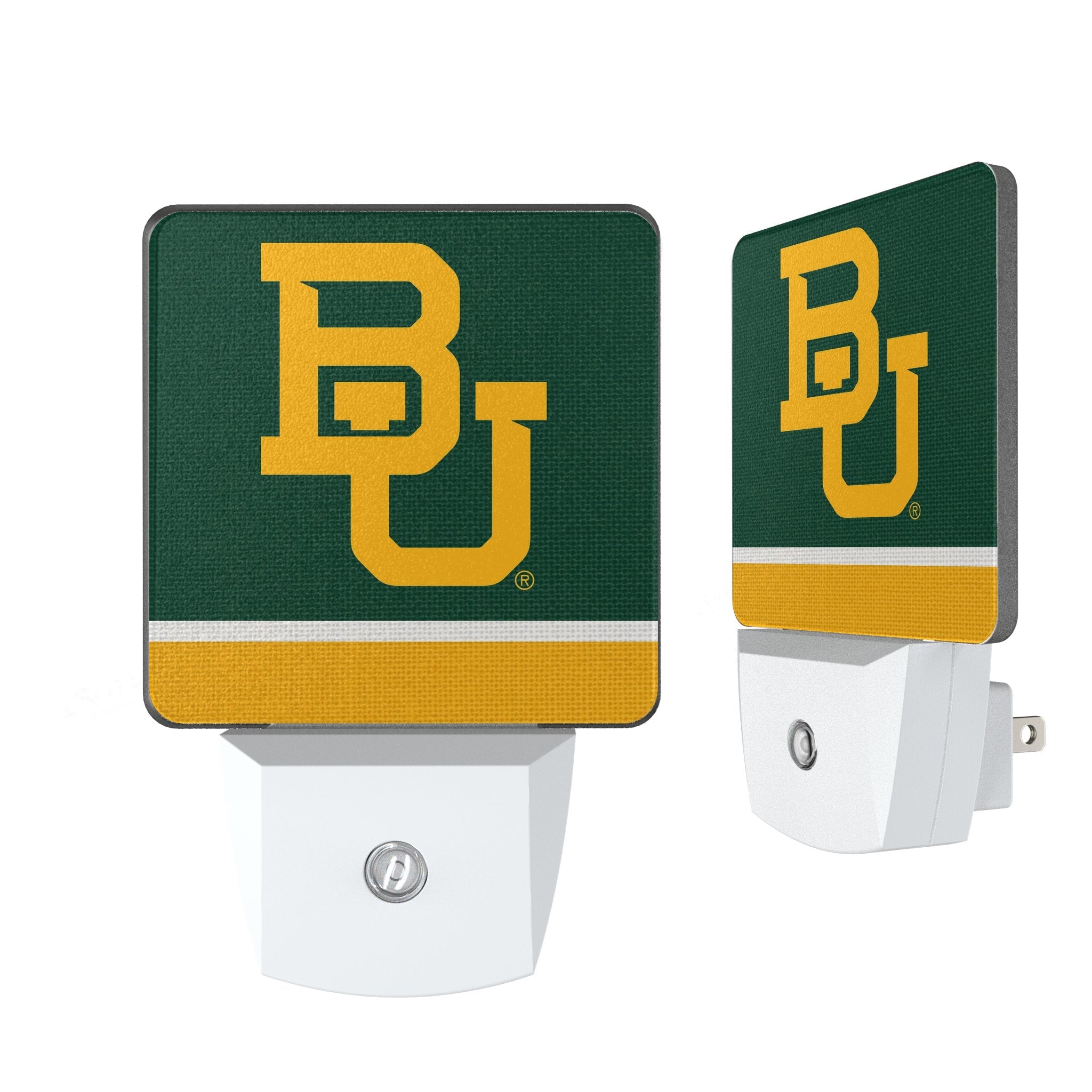 Baylor University Bears Stripe Night Light 2-Pack - Sports Gifts, Sports Memorabilia, Sports Collectibles, Fan Shop
