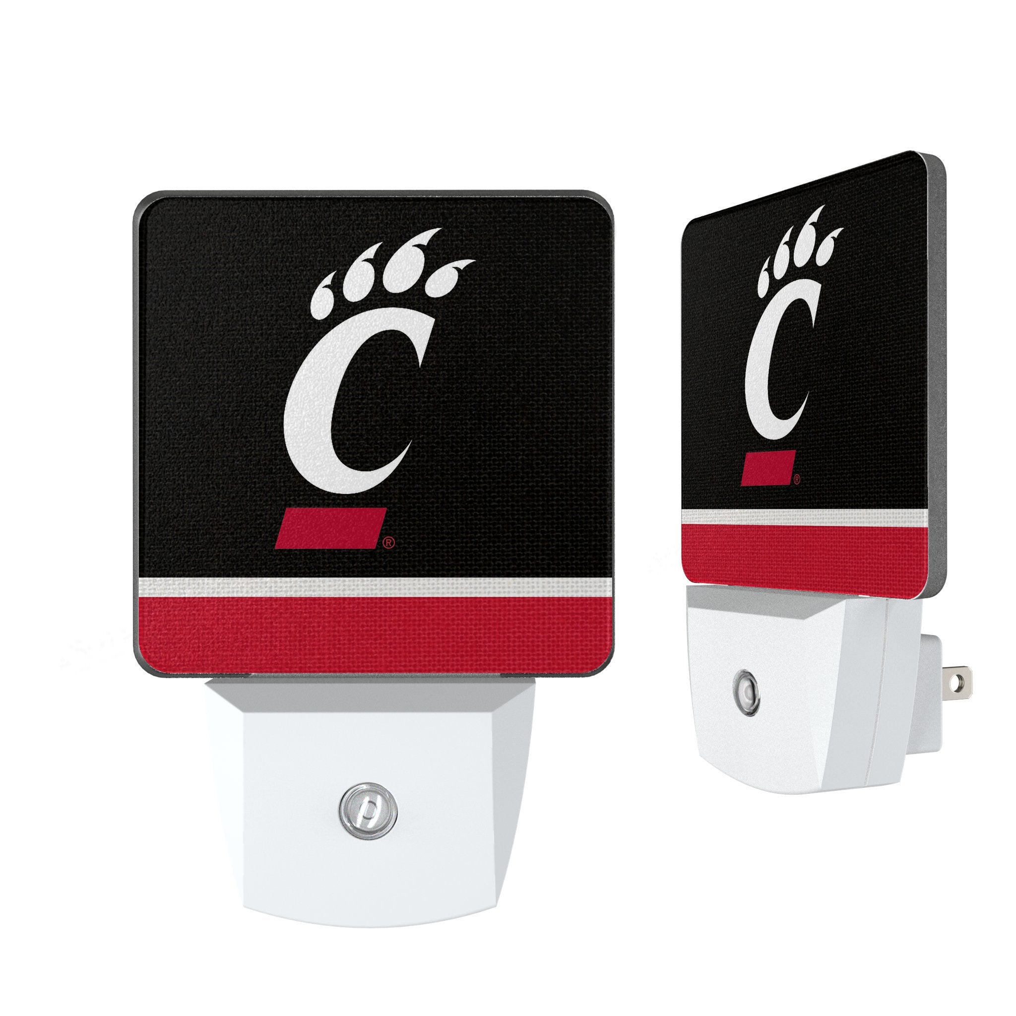 University of Cincinnati Bearcats Stripe Night Light 2-Pack - Sports Gifts, Sports Memorabilia, Sports Collectibles, Fan Shop