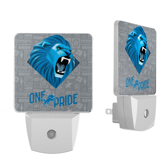 Detroit Lions 2024 Illustrated Limited Edition Night Light 2-Pack-0