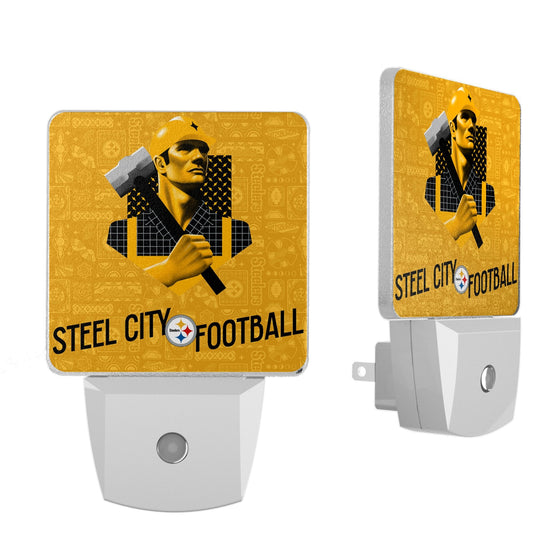 Pittsburgh Steelers 2024 Illustrated Limited Edition Night Light 2-Pack-0