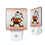 Cleveland Browns Historic Collection Linen Night Light 2-Pack - Sports Gifts, Sports Memorabilia, Sports Collectibles, Fan Shop