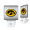 University of Iowa Hawkeyes Linen Night Light 2-Pack - Sports Gifts, Sports Memorabilia, Sports Collectibles, Fan Shop