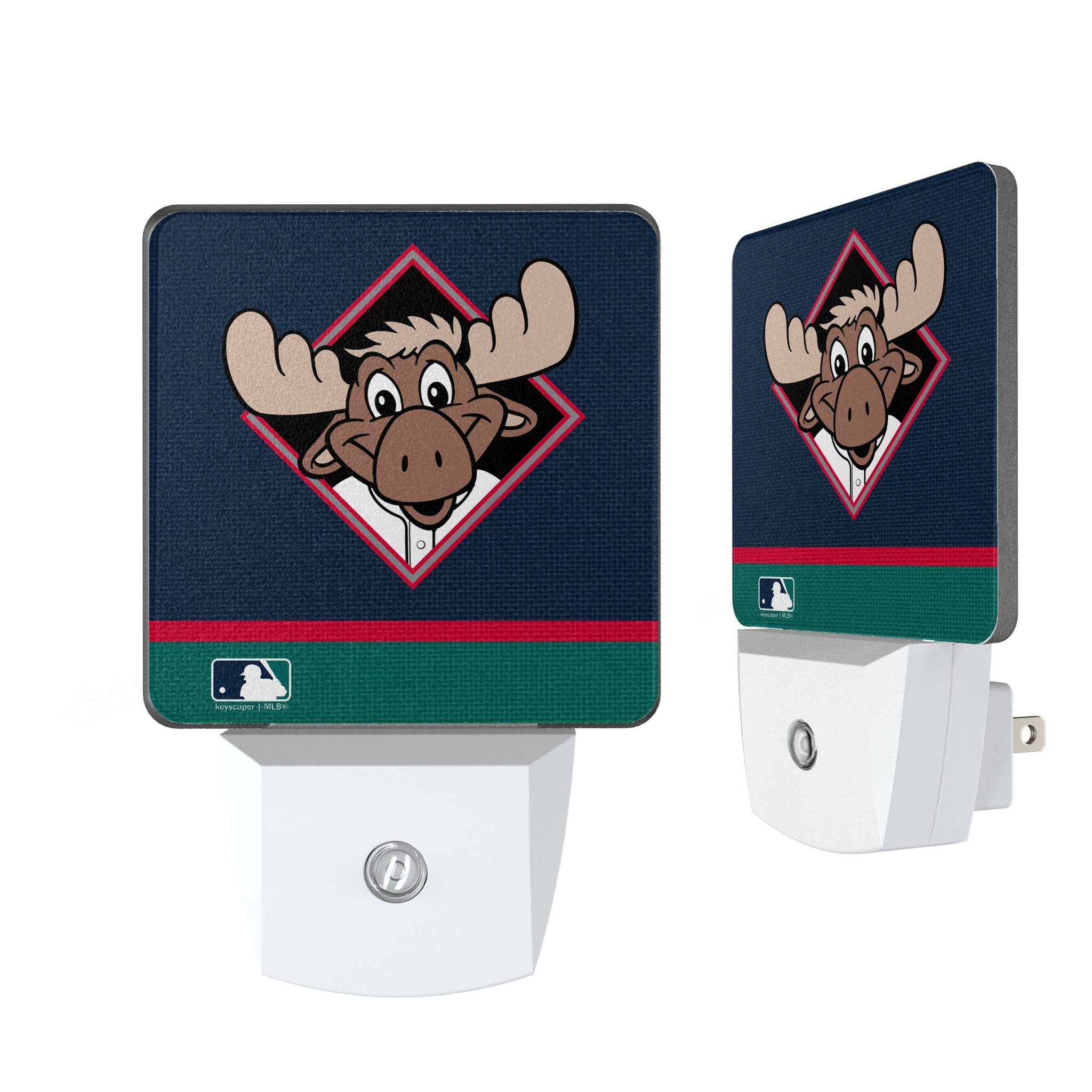 Seattle Mariners Stripe Night Light 2-Pack - Sports Gifts, Sports Memorabilia, Sports Collectibles, Fan Shop