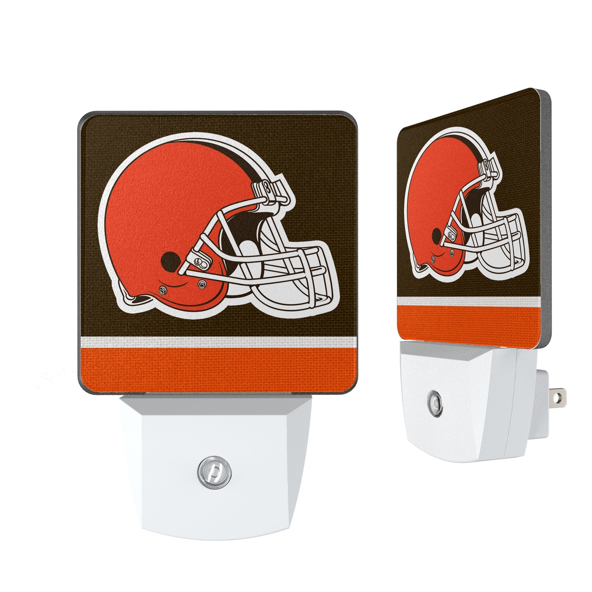 Cleveland Browns Stripe Night Light 2-Pack - Sports Gifts, Sports Memorabilia, Sports Collectibles, Fan Shop