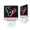 Houston Texans Stripe Night Light 2-Pack - Sports Gifts, Sports Memorabilia, Sports Collectibles, Fan Shop