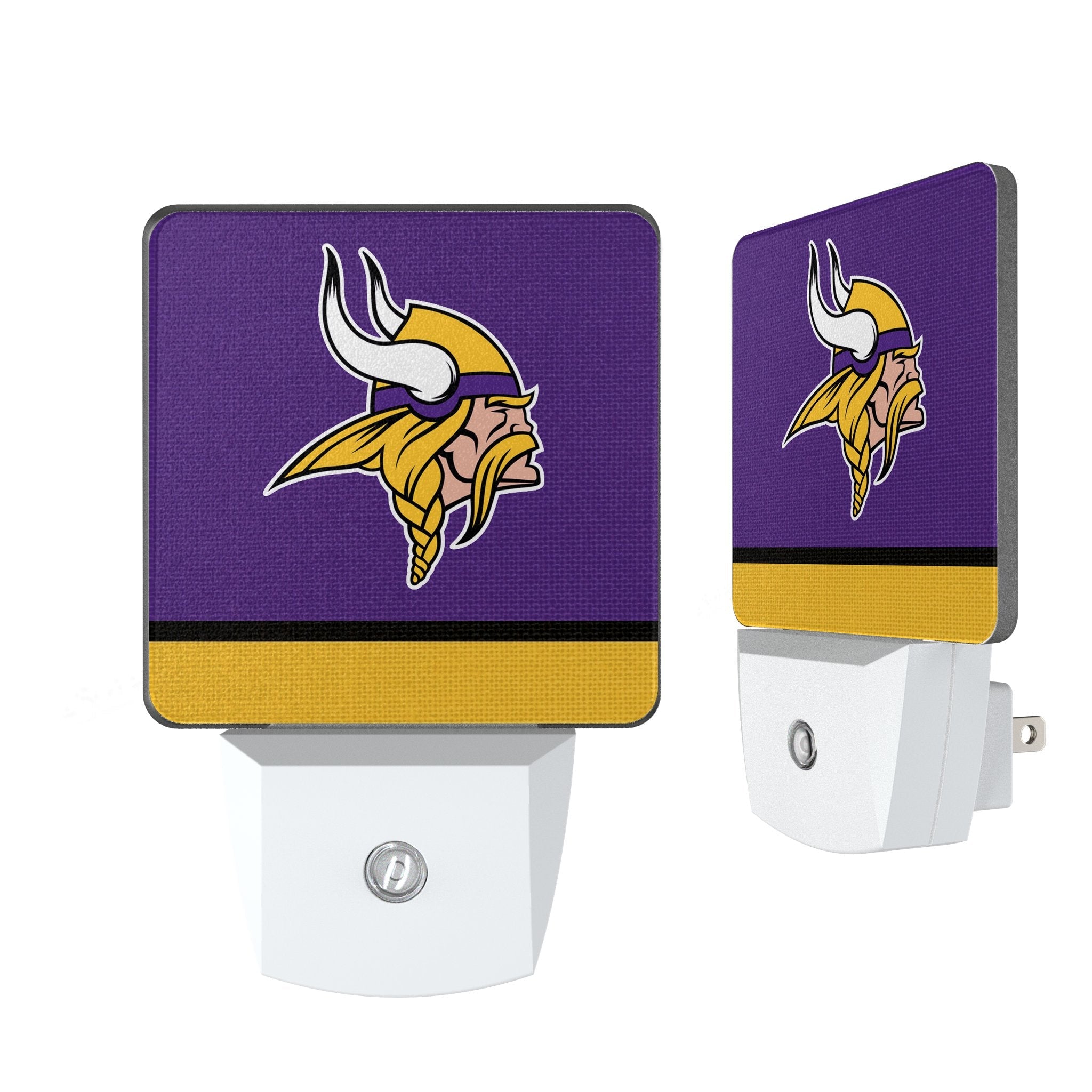 Minnesota Vikings Stripe Night Light 2-Pack - Sports Gifts, Sports Memorabilia, Sports Collectibles, Fan Shop