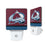 Colorado Avalanche Stripe Night Light 2-Pack - Sports Gifts, Sports Memorabilia, Sports Collectibles, Fan Shop