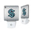 Seattle Kraken Linen Night Light 2-Pack - Sports Gifts, Sports Memorabilia, Sports Collectibles, Fan Shop