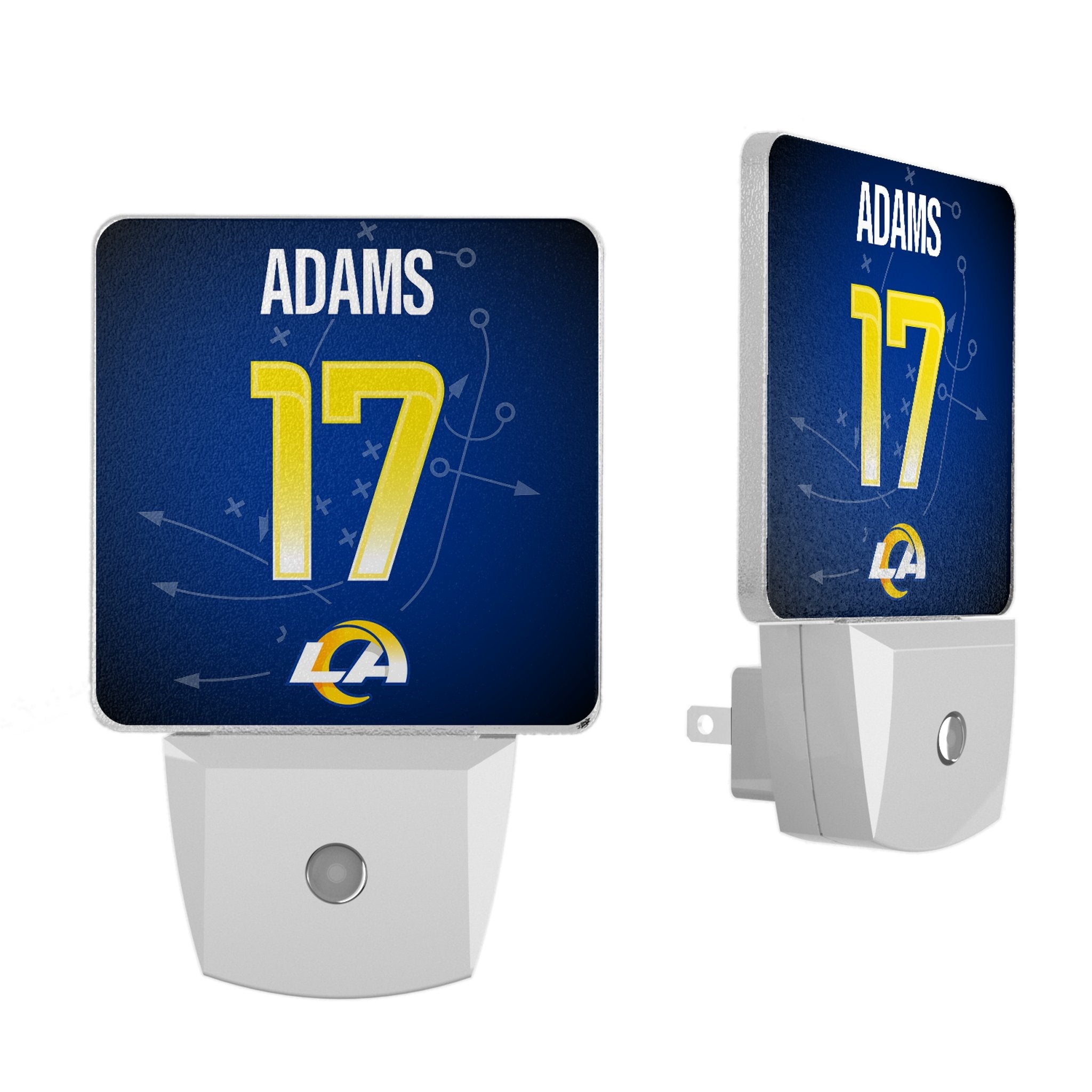 Davante Adams Los Angeles Rams 17 Game Tactic Night Light 2-Pack - Sports Gifts, Sports Memorabilia, Sports Collectibles, Fan Shop