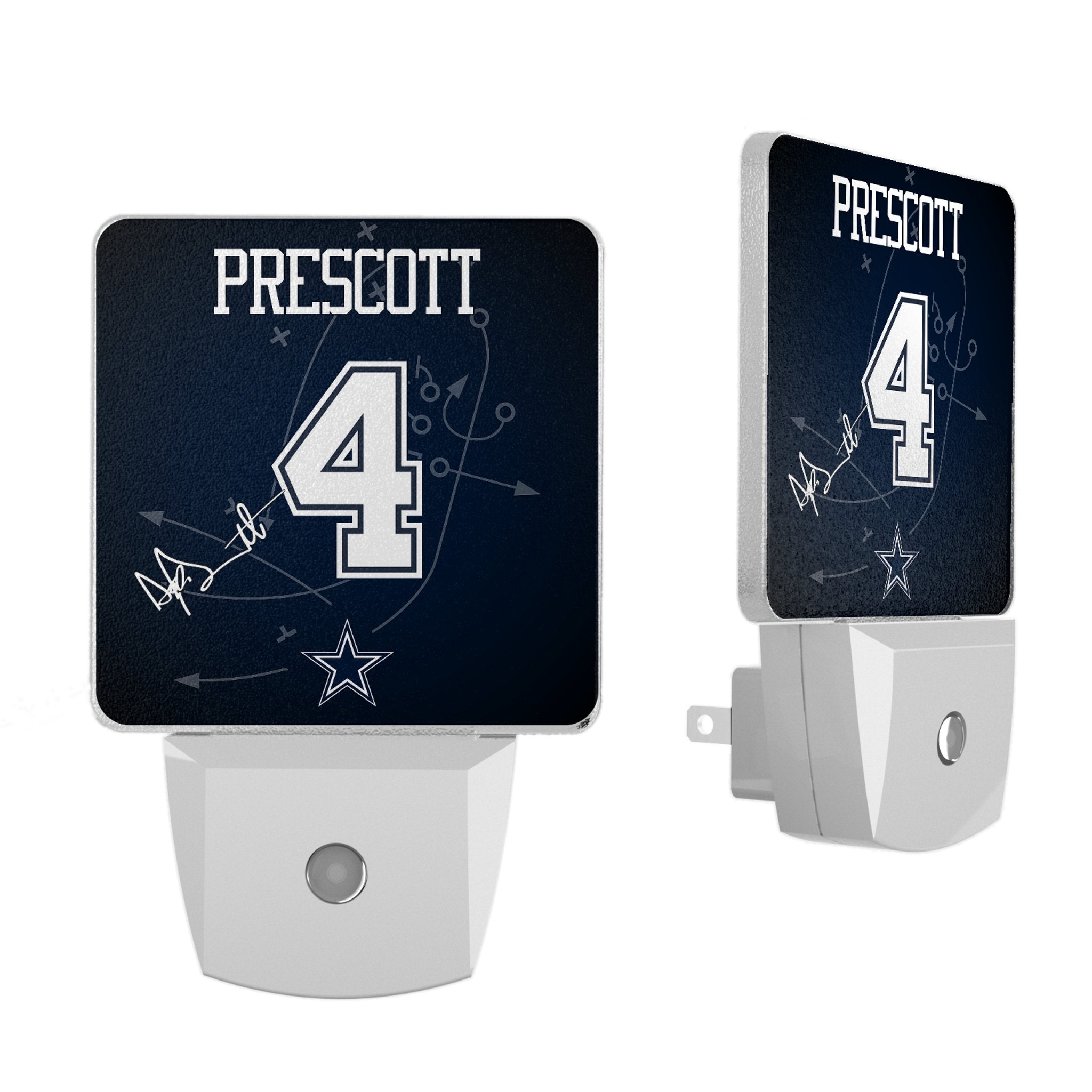 Dak Prescott Dallas Cowboys 4 Ready Night Light 2-Pack - Sports Gifts, Sports Memorabilia, Sports Collectibles, Fan Shop