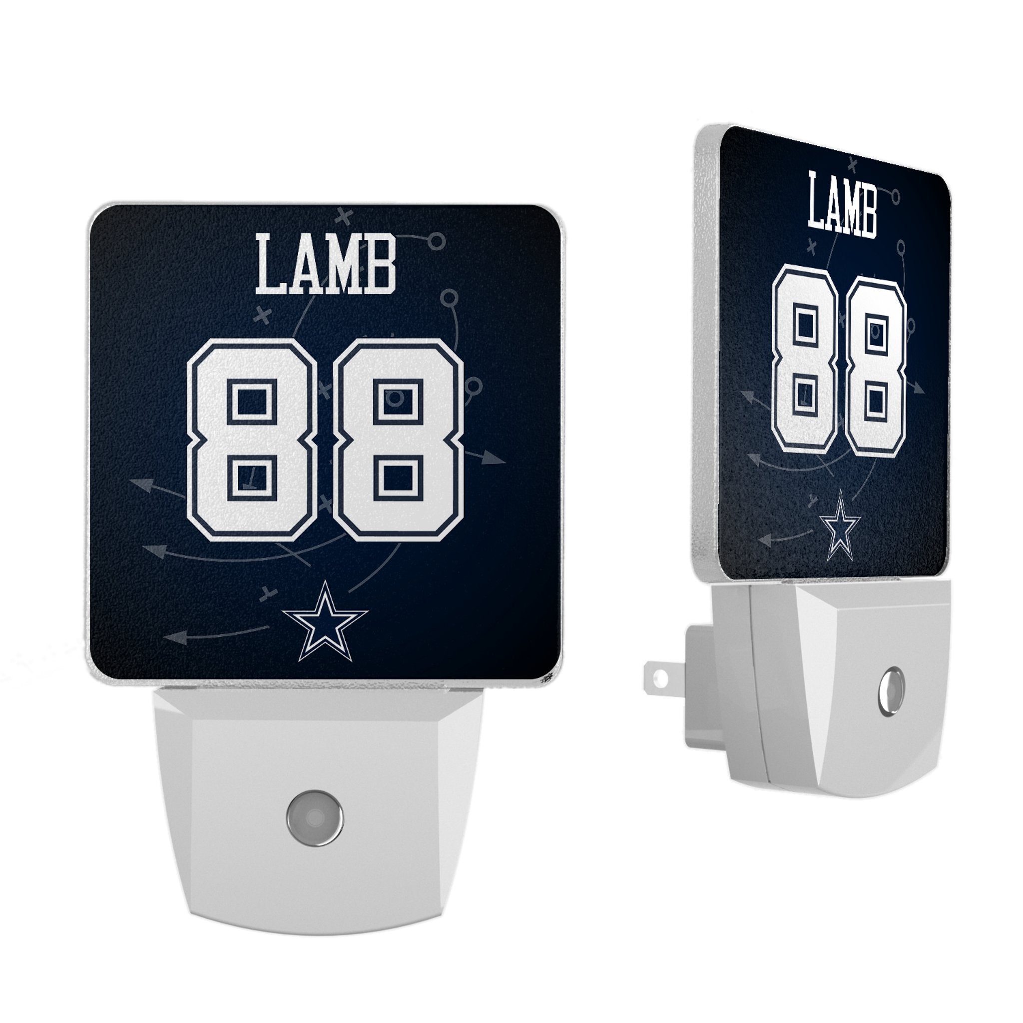 CeeDee Lamb Dallas Cowboys 88 Ready Night Light 2-Pack - Sports Gifts, Sports Memorabilia, Sports Collectibles, Fan Shop
