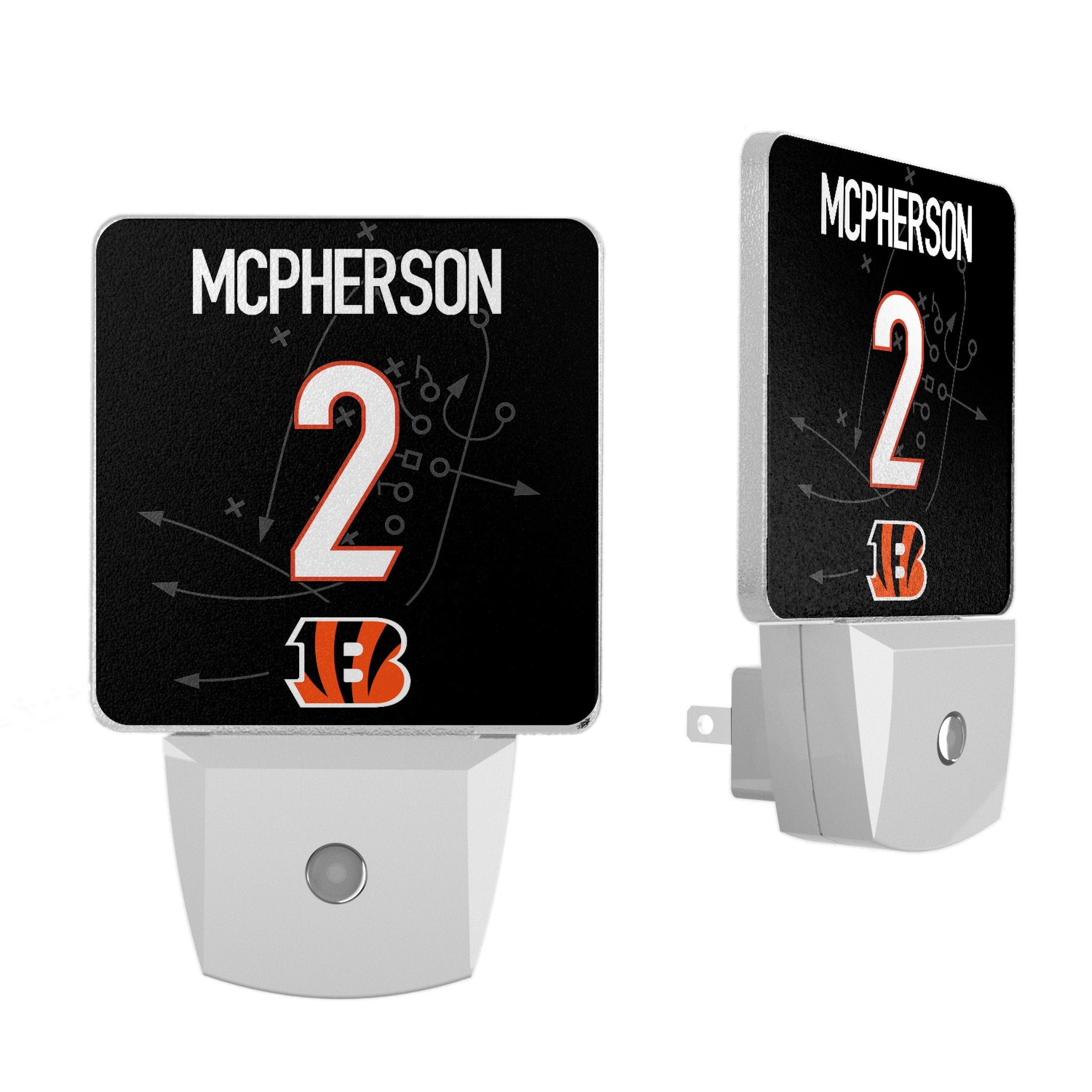 Evan McPherson Cincinnati Bengals 2 Ready Night Light 2-Pack - Sports Gifts, Sports Memorabilia, Sports Collectibles, Fan Shop