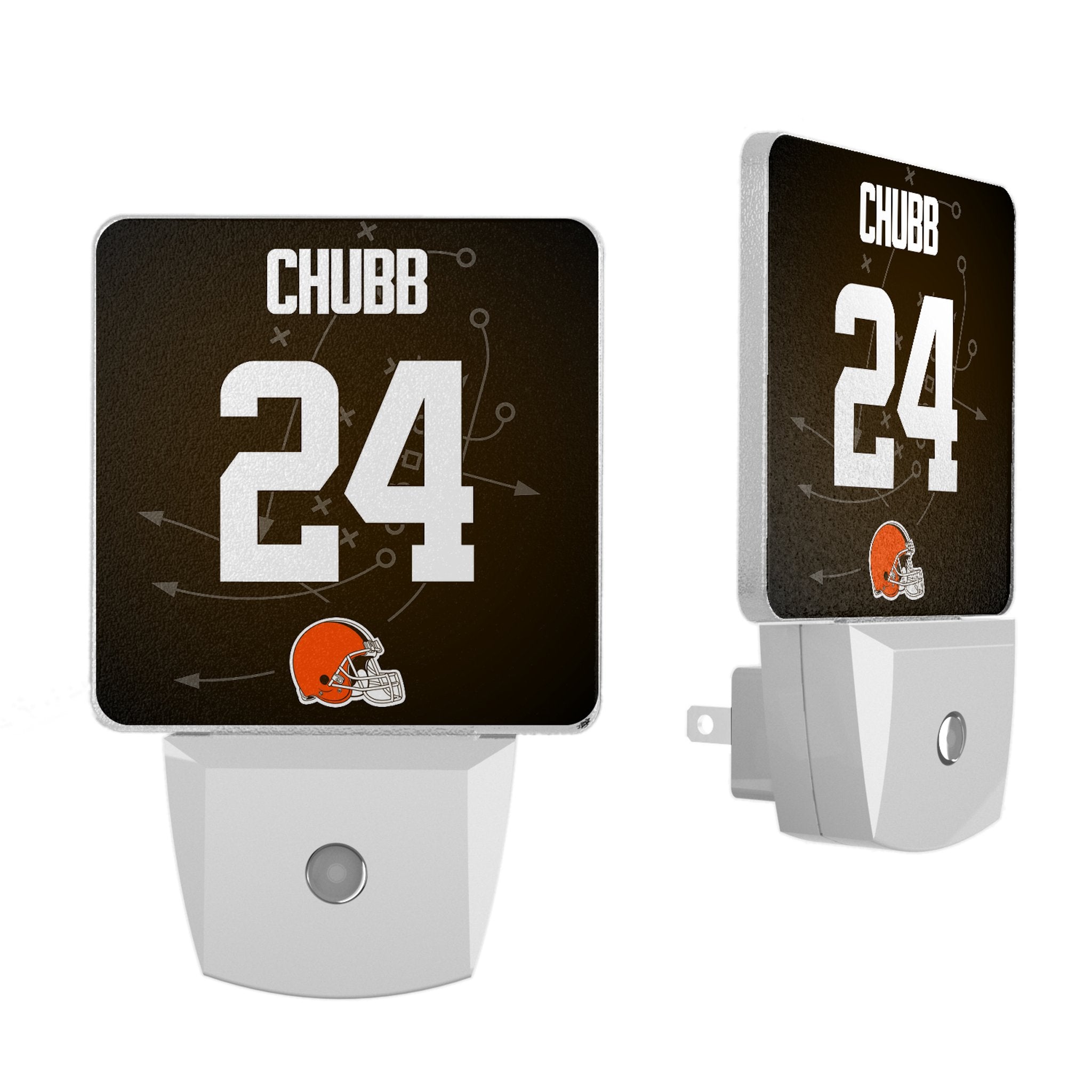 Nick Chubb Cleveland Browns 24 Ready Night Light 2-Pack - Sports Gifts, Sports Memorabilia, Sports Collectibles, Fan Shop