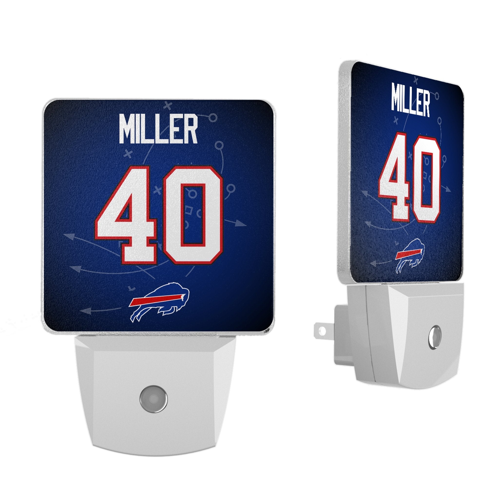 Von Miller Buffalo Bills 40 Ready Night Light 2-Pack - Sports Gifts, Sports Memorabilia, Sports Collectibles, Fan Shop