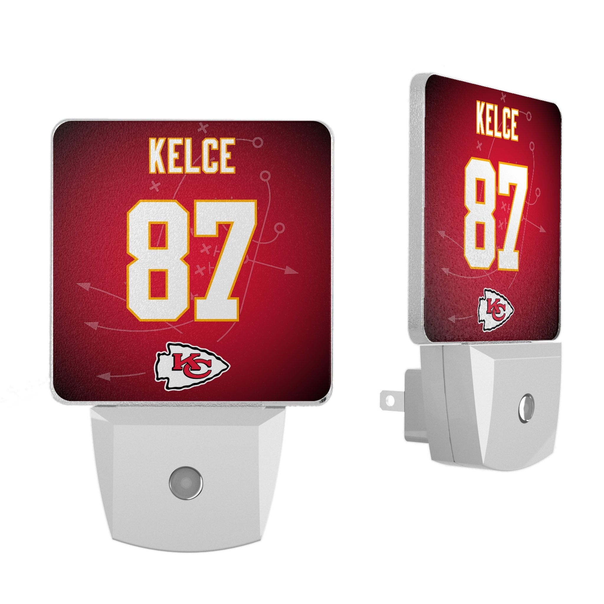 Travis Kelce Kansas City Chiefs 87 Ready Night Light 2-Pack - Sports Gifts, Sports Memorabilia, Sports Collectibles, Fan Shop
