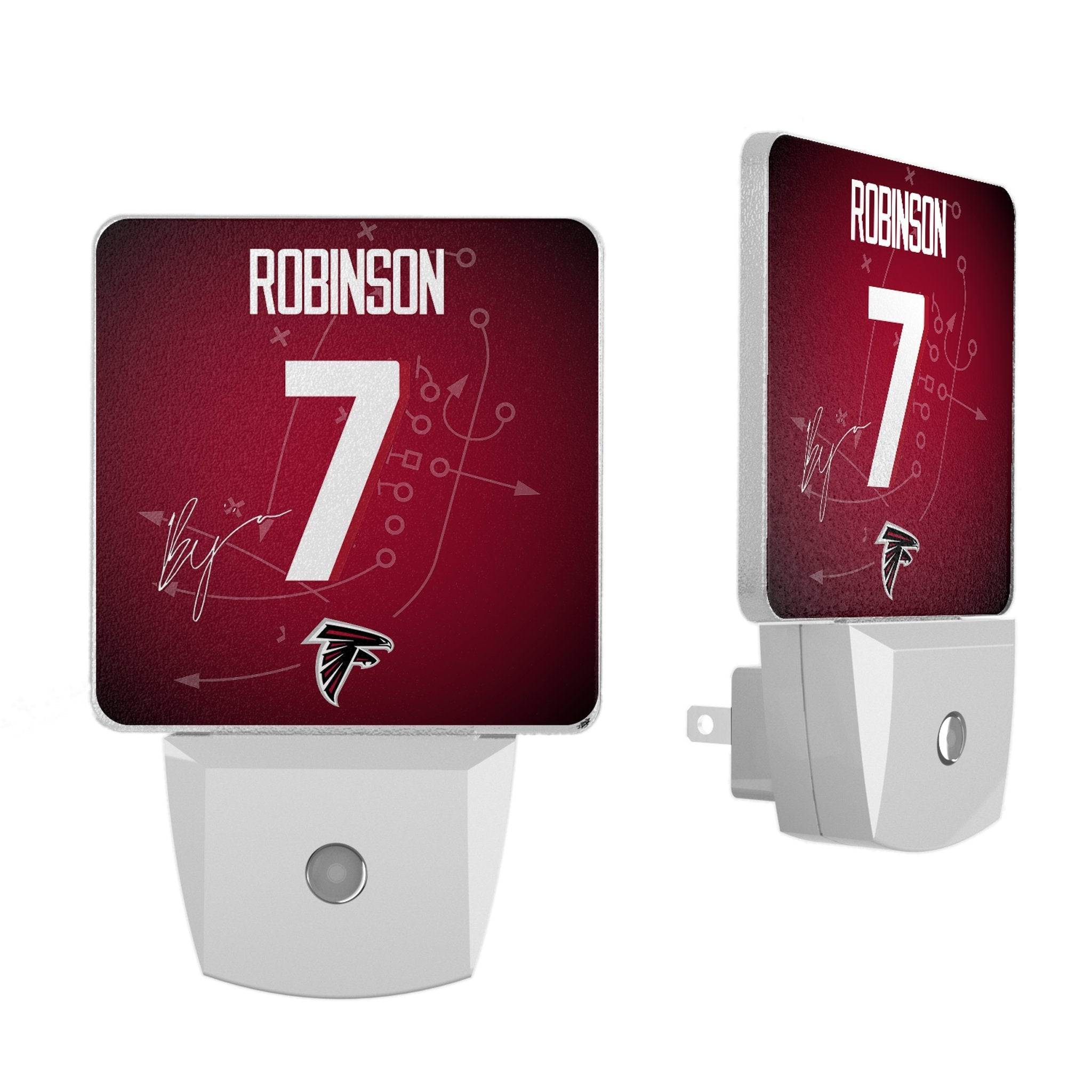 Bijan Robinson Atlanta Falcons 7 Ready Night Light 2-Pack - Sports Gifts, Sports Memorabilia, Sports Collectibles, Fan Shop