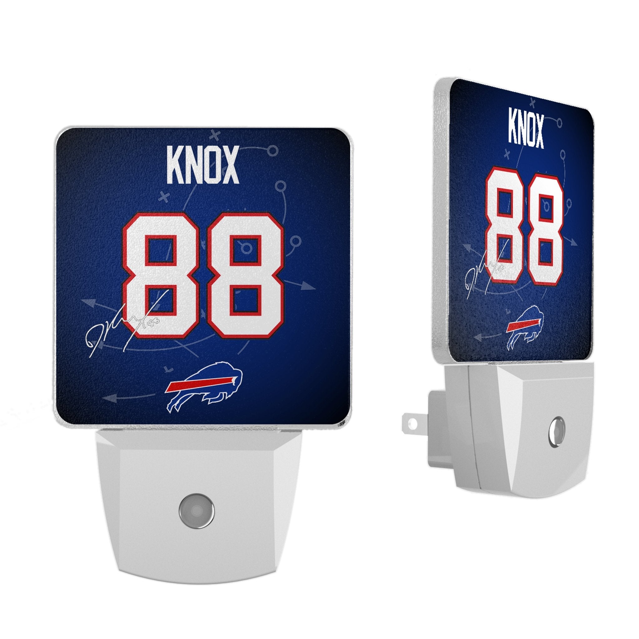 Dawson Knox Buffalo Bills 88 Ready Night Light 2-Pack - Sports Gifts, Sports Memorabilia, Sports Collectibles, Fan Shop