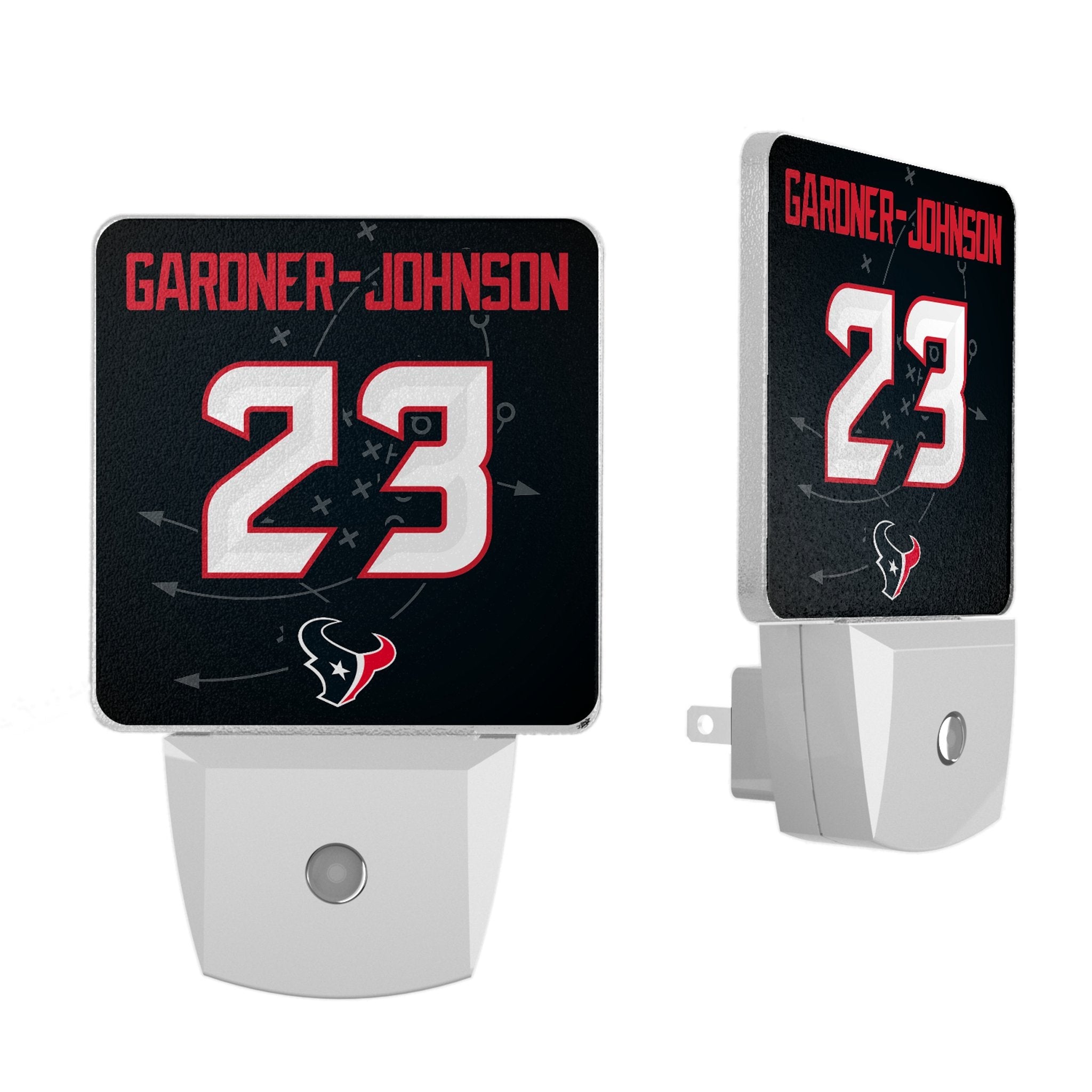 C.J. Gardner-Johnson Houston Texans 23 Game Tactic Night Light 2-Pack - Sports Gifts, Sports Memorabilia, Sports Collectibles, Fan Shop