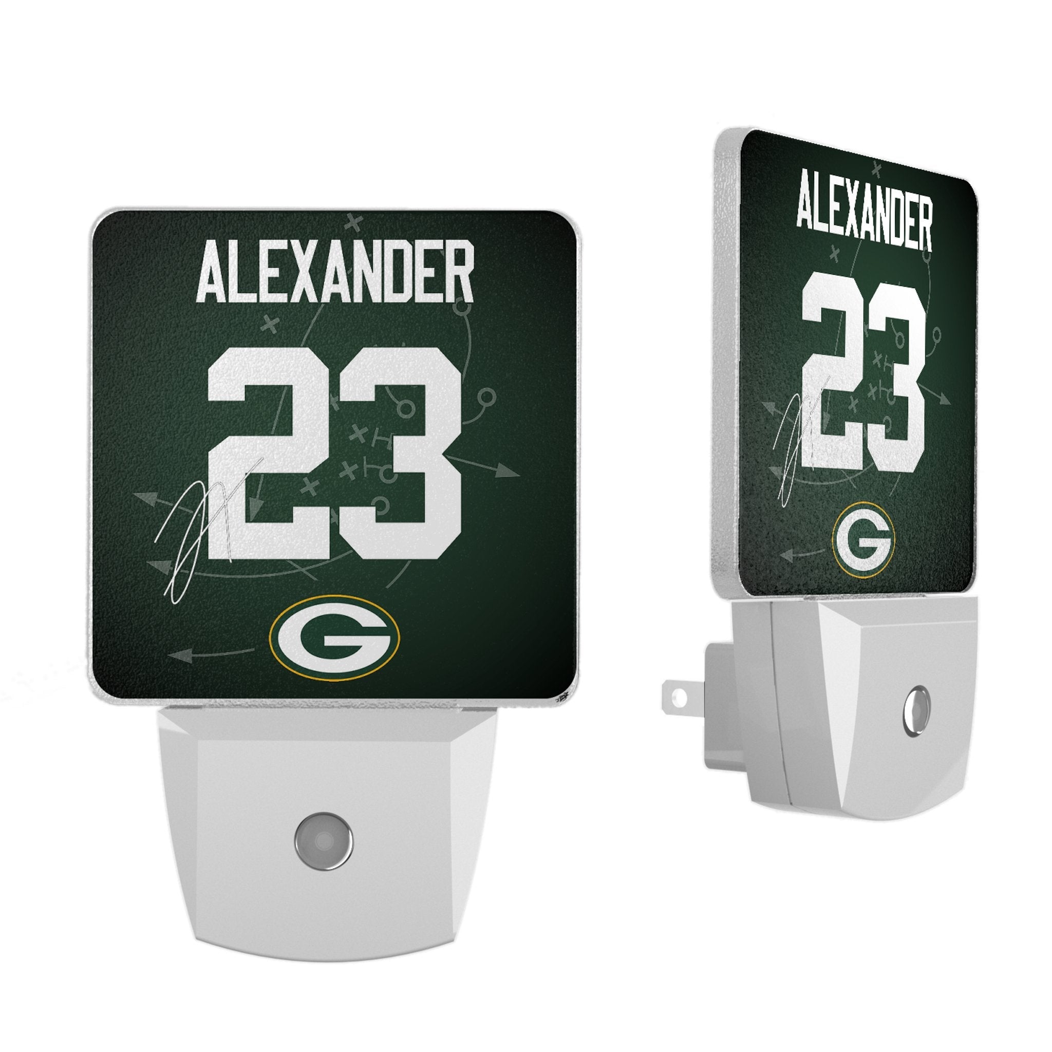 Jaire Alexander Green Bay Packers 23 Ready Night Light 2-Pack - Sports Gifts, Sports Memorabilia, Sports Collectibles, Fan Shop