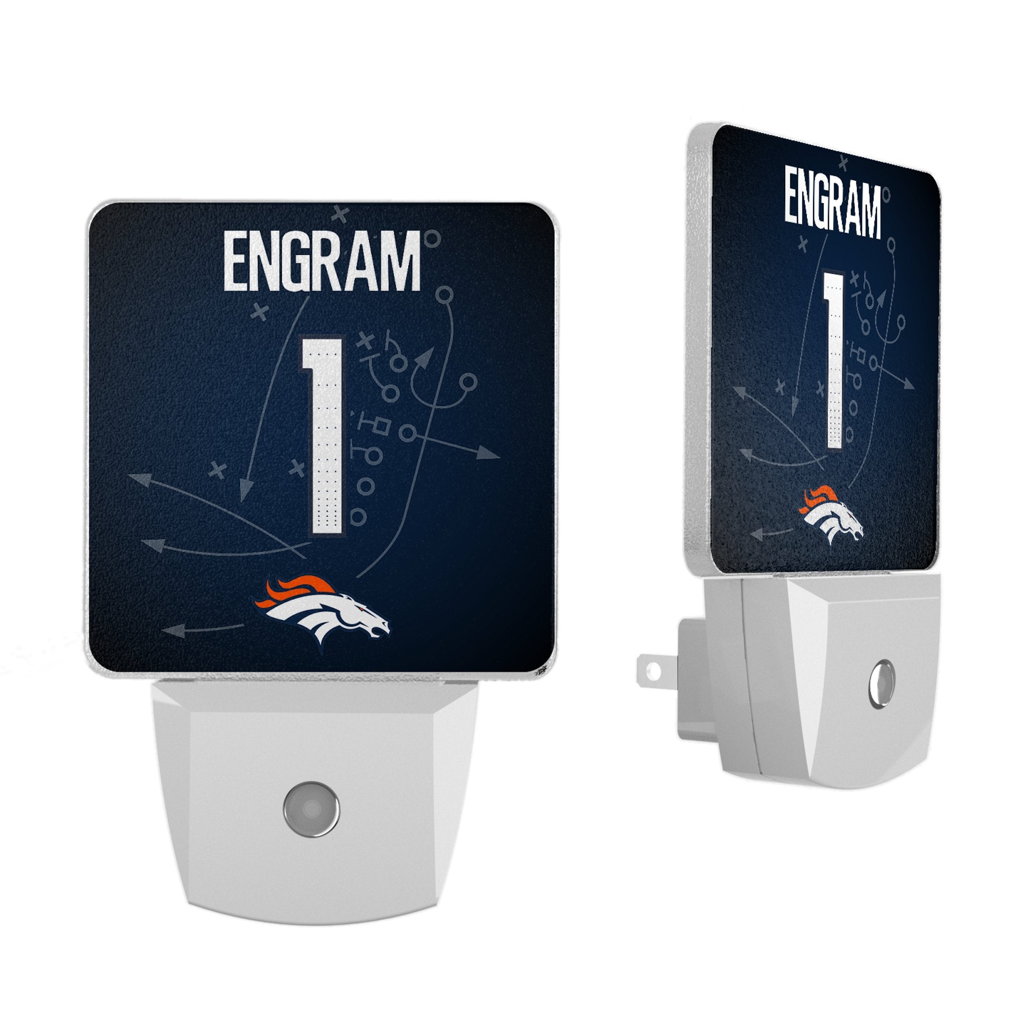 Evan Engram Denver Broncos 1 Game Tactic Night Light 2-Pack - Sports Gifts, Sports Memorabilia, Sports Collectibles, Fan Shop