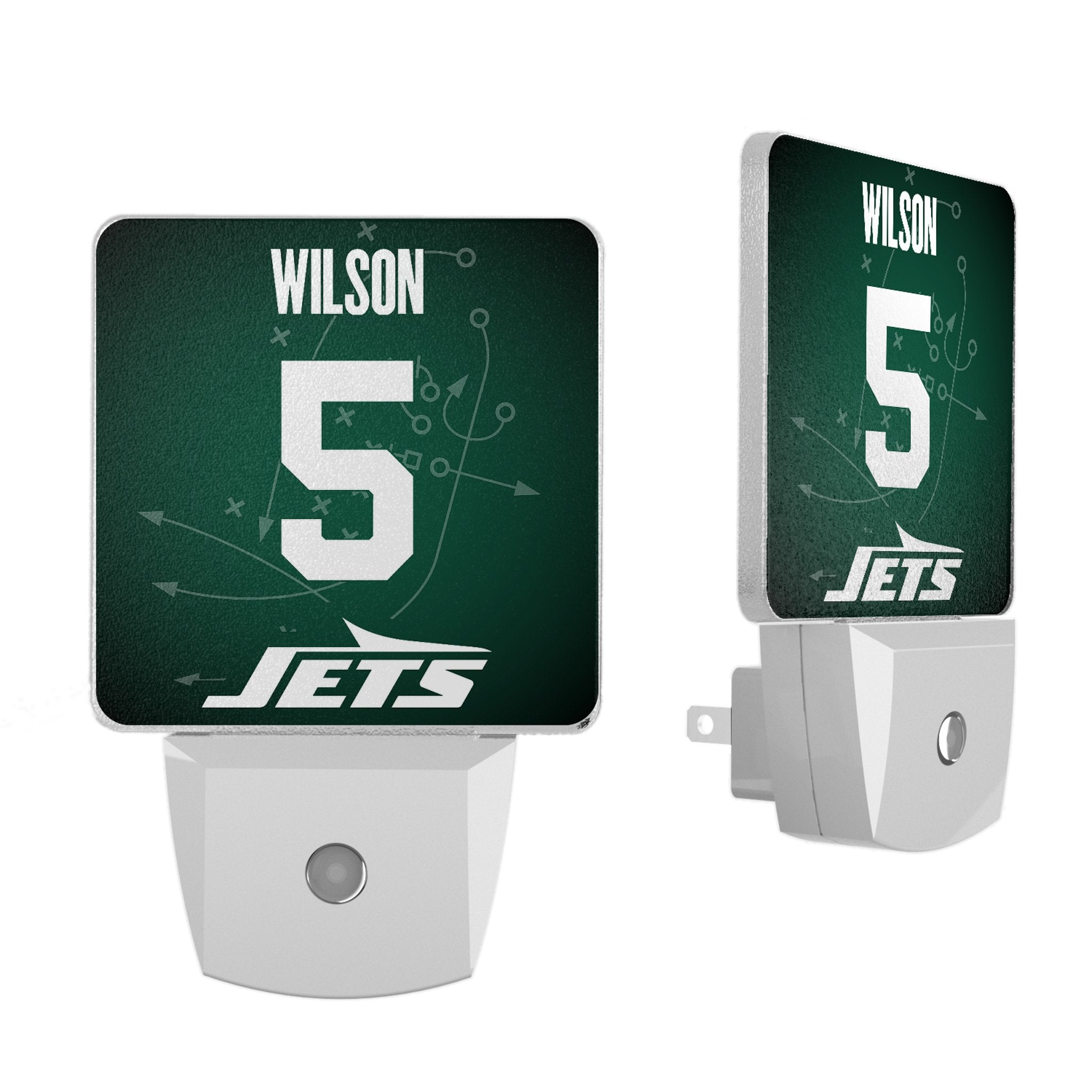 Garrett Wilson New York Jets 5 Ready Night Light 2-Pack - Sports Gifts, Sports Memorabilia, Sports Collectibles, Fan Shop