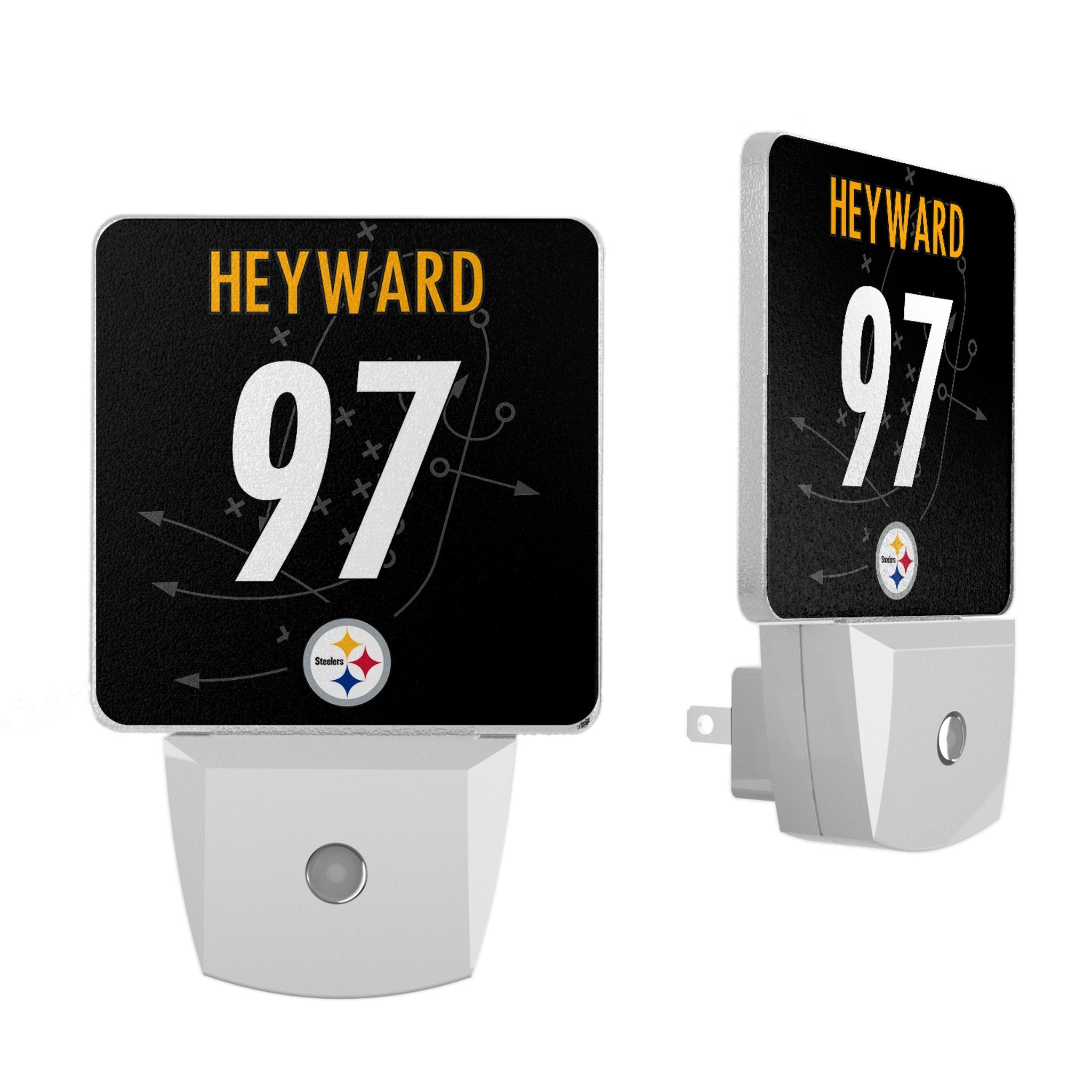 Cameron Heyward Pittsburgh Steelers 97 Ready Night Light 2-Pack - Sports Gifts, Sports Memorabilia, Sports Collectibles, Fan Shop
