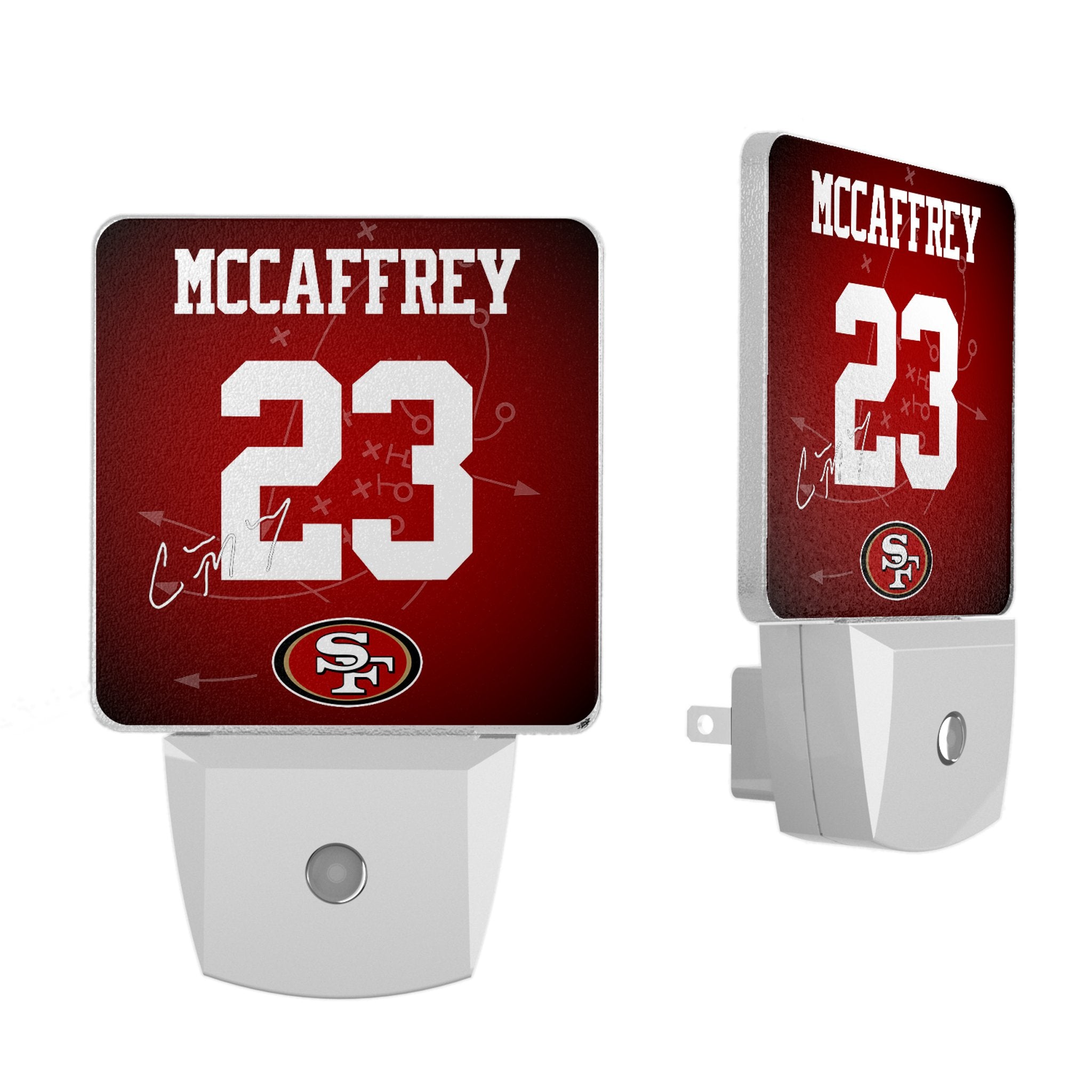 Christian McCaffrey San Francisco 49ers 23 Ready Night Light 2-Pack - Sports Gifts, Sports Memorabilia, Sports Collectibles, Fan Shop