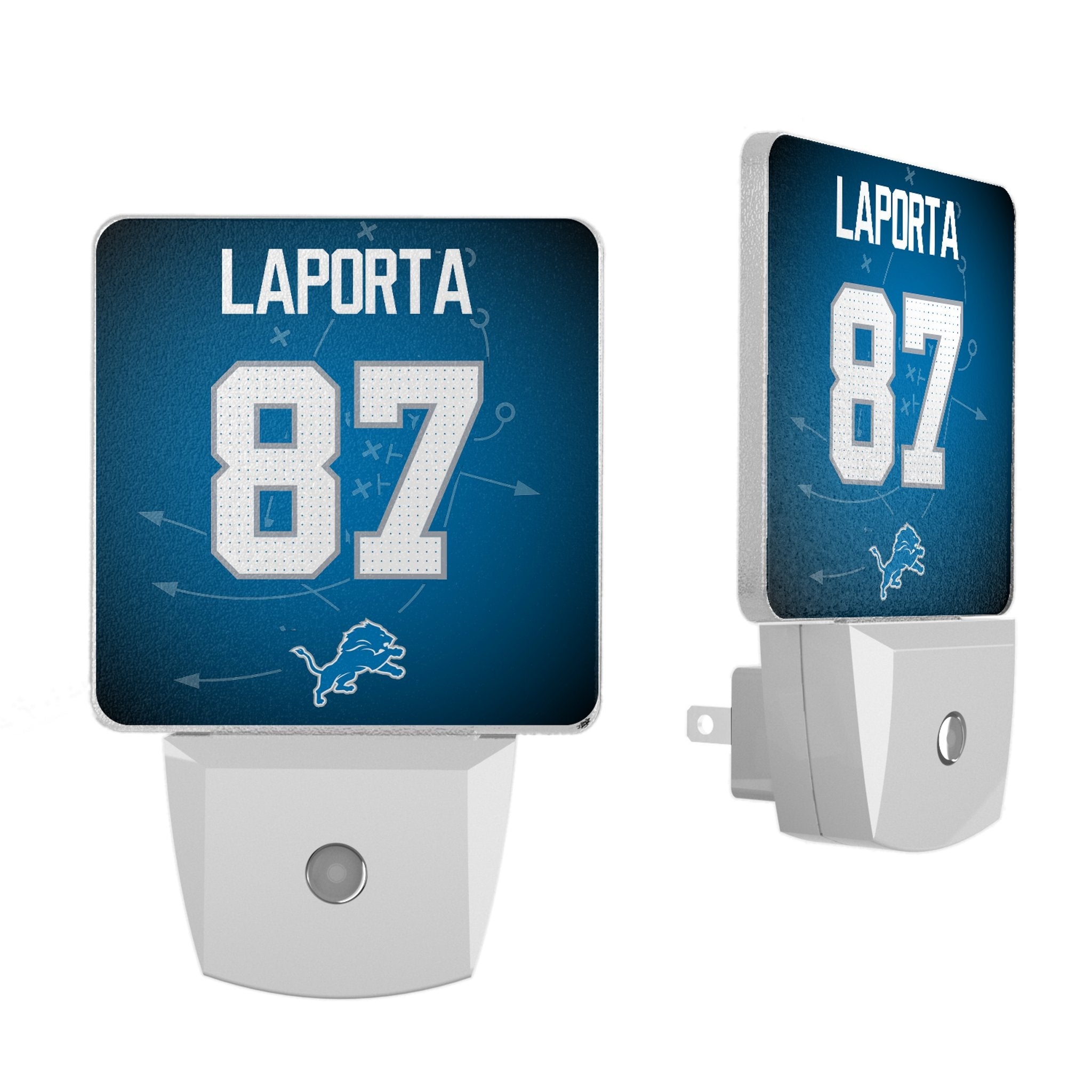 Sam LaPorta Detroit Lions 87 Ready Night Light 2-Pack - Sports Gifts, Sports Memorabilia, Sports Collectibles, Fan Shop