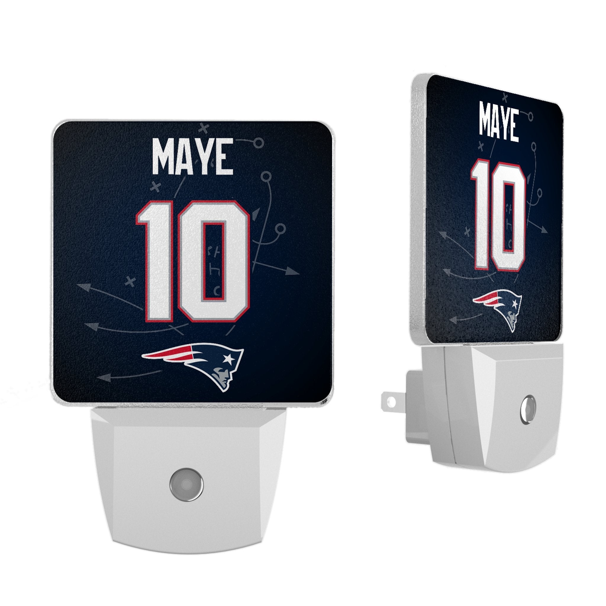 Drake Maye New England Patriots 10 Ready Night Light 2-Pack - Sports Gifts, Sports Memorabilia, Sports Collectibles, Fan Shop