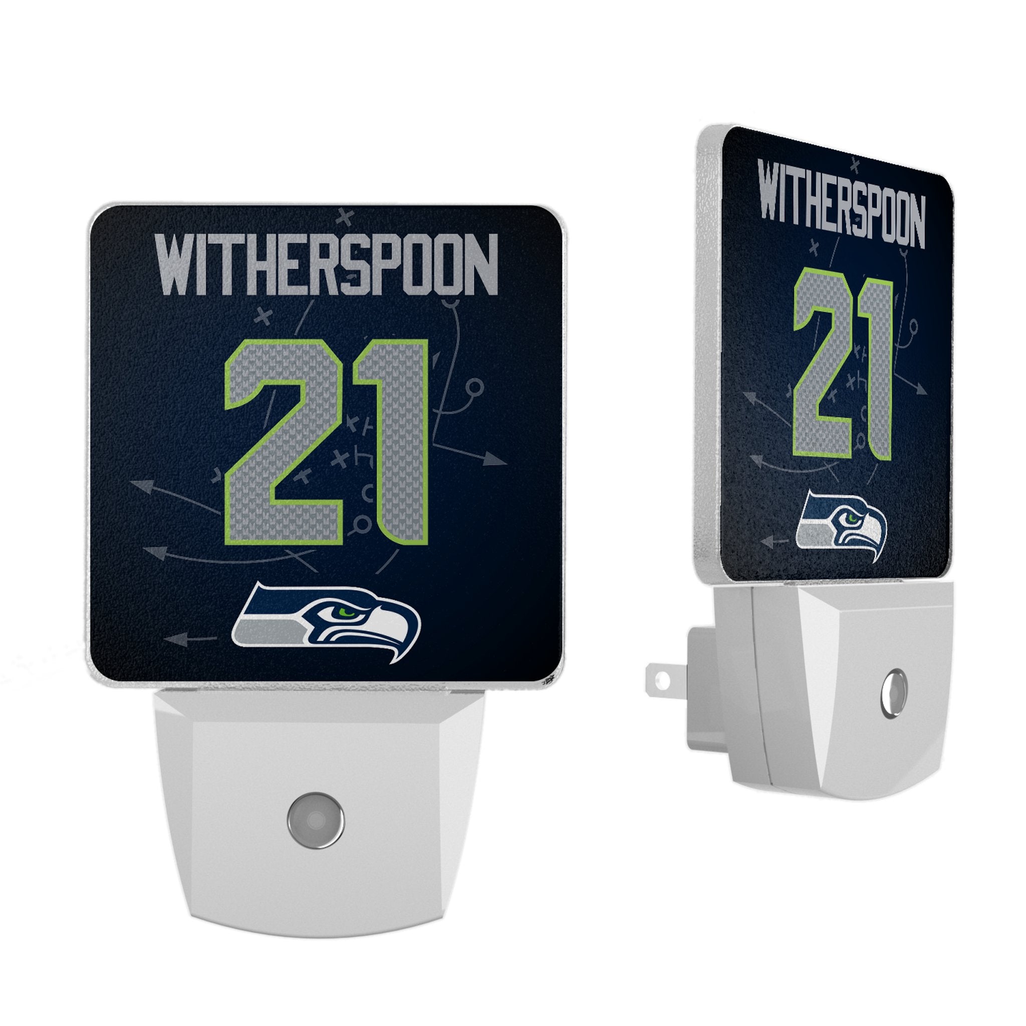Devon Witherspoon Seattle Seahawks 21 Ready Night Light 2-Pack - Sports Gifts, Sports Memorabilia, Sports Collectibles, Fan Shop