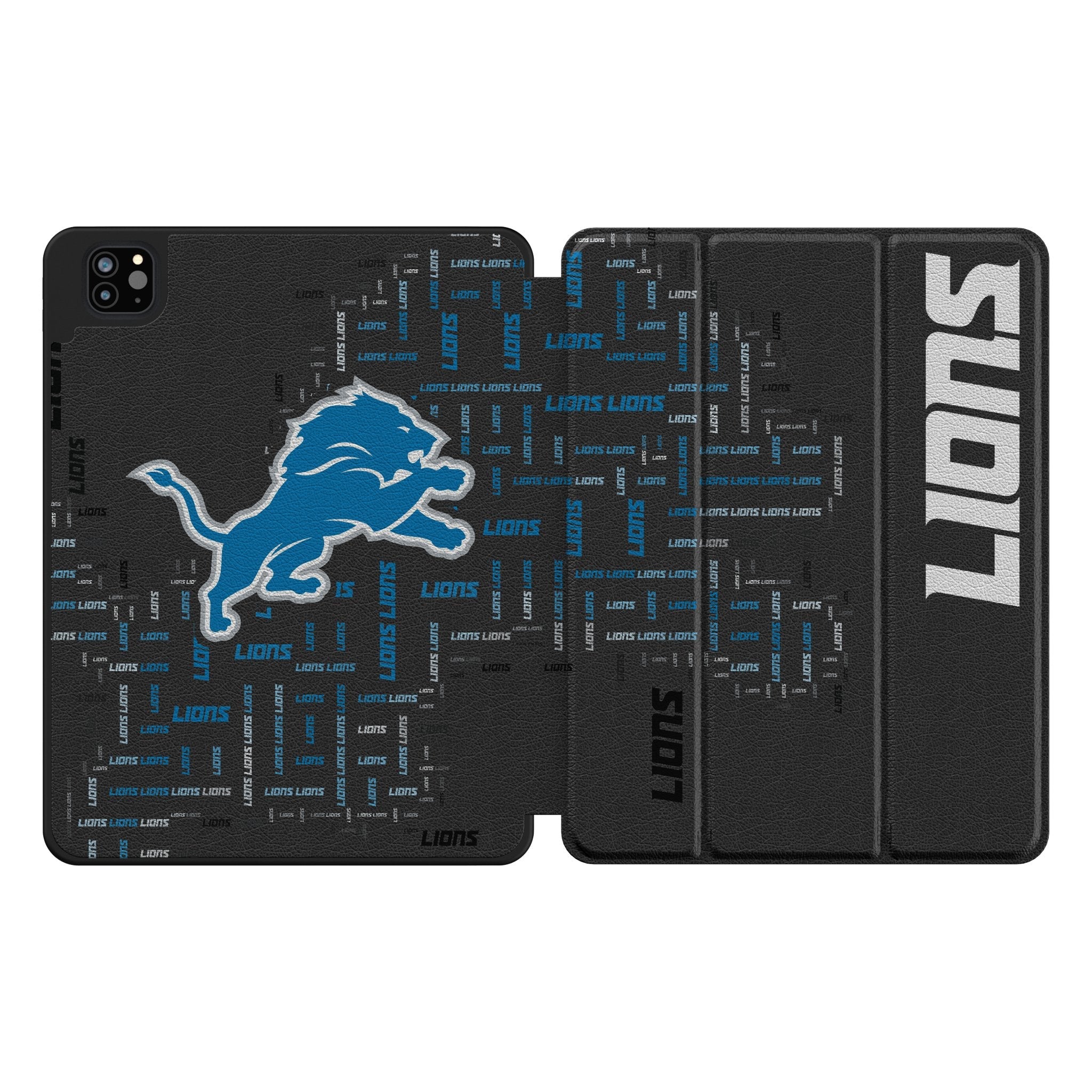 Detroit Lions Quadtile Tablet Case for Apple iPad - Sports Gifts, Sports Memorabilia, Sports Collectibles, Fan Shop
