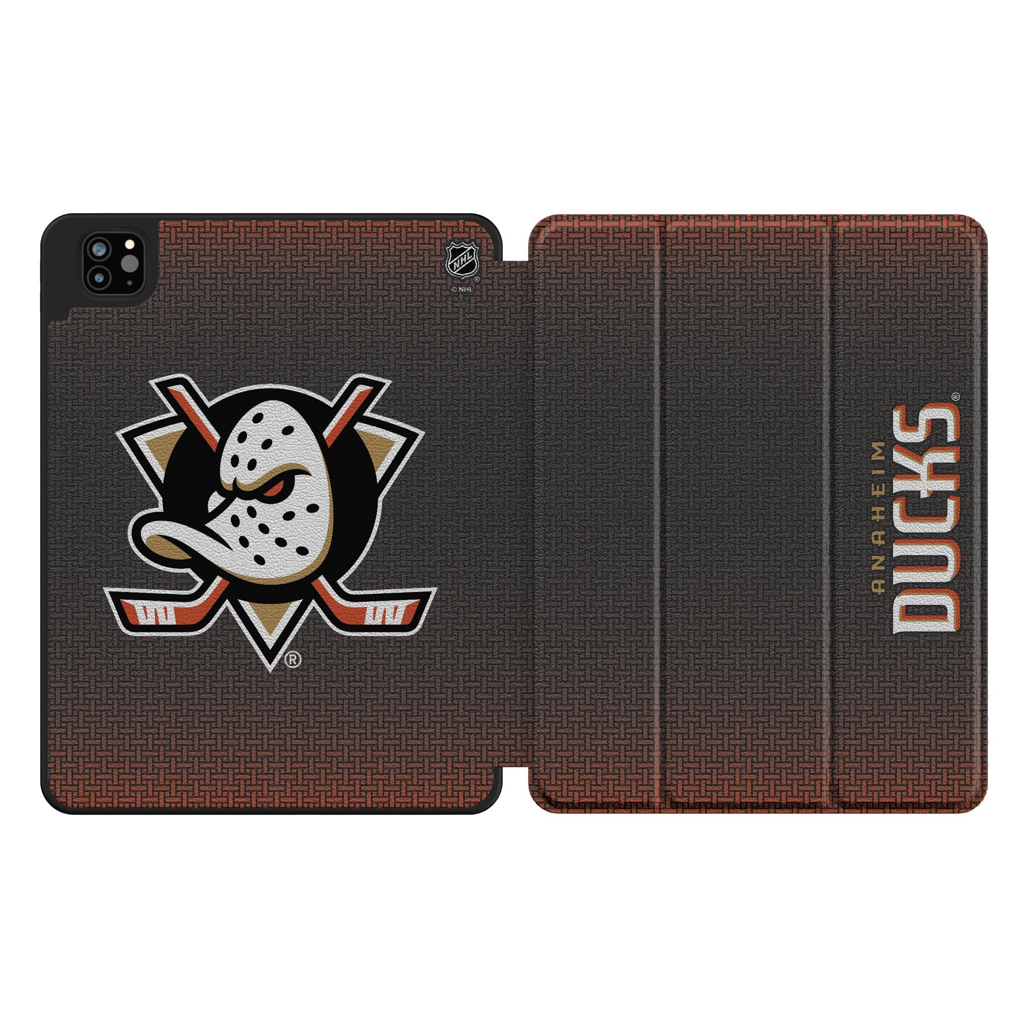 Anaheim Ducks Linen Tablet Case for Apple iPad - Sports Gifts, Sports Memorabilia, Sports Collectibles, Fan Shop
