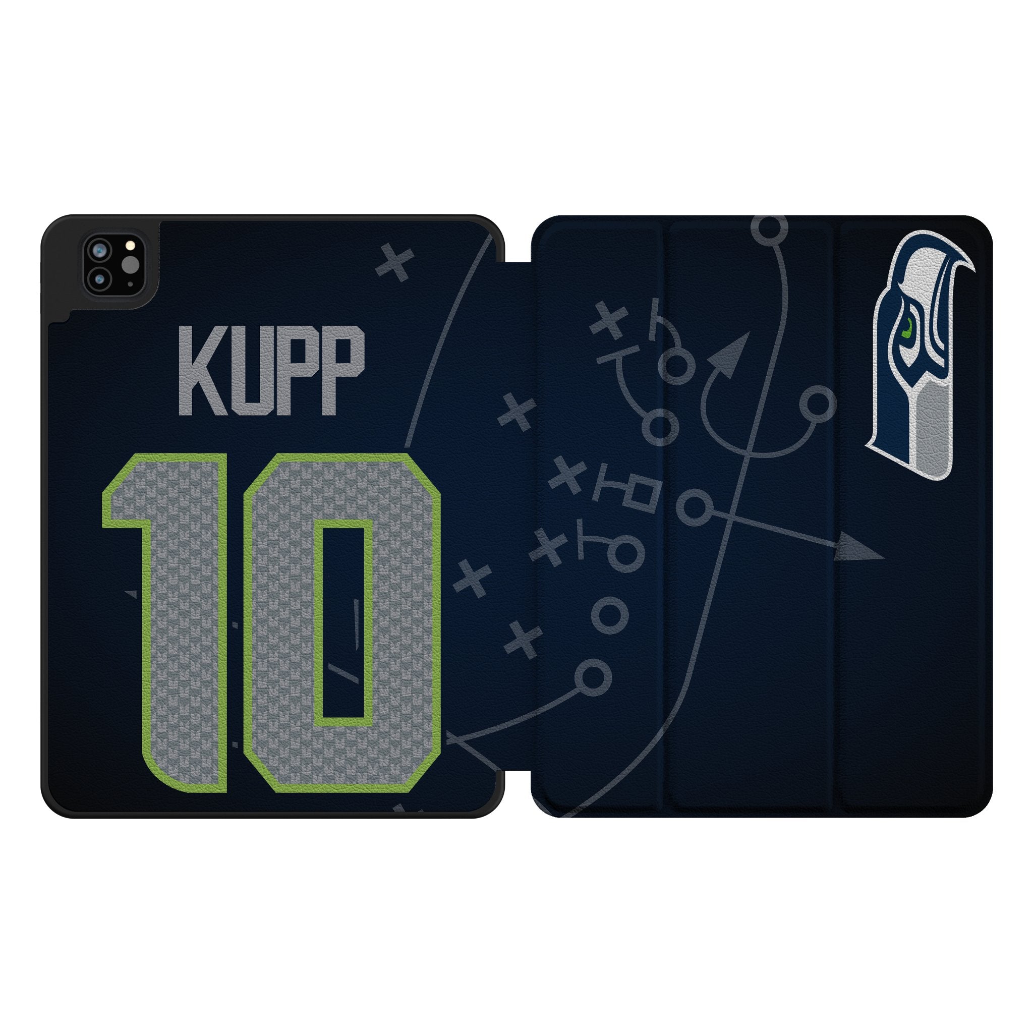Cooper Kupp Seattle Seahawks 10 Game Tactic Tablet Case for Apple iPad - Sports Gifts, Sports Memorabilia, Sports Collectibles, Fan Shop