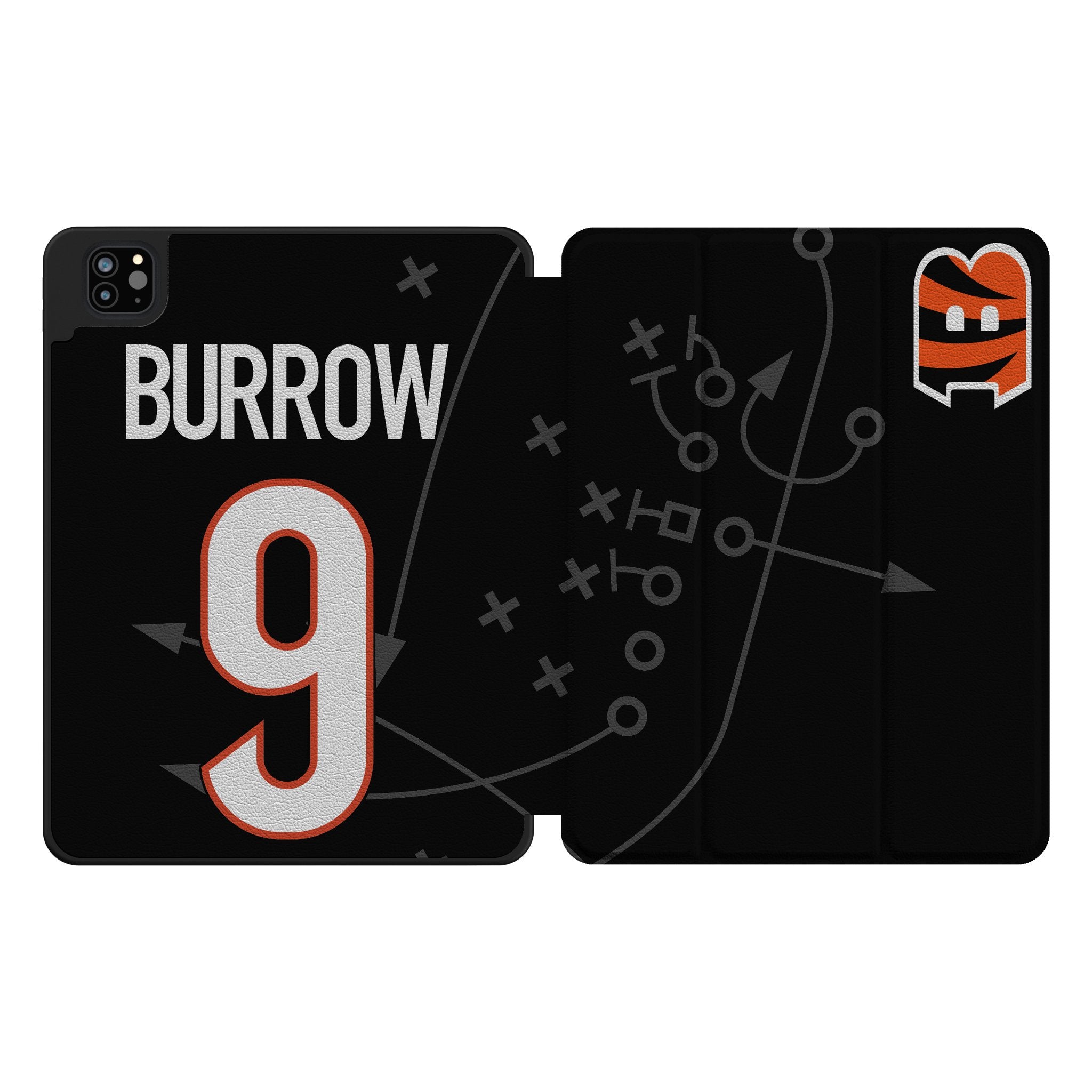 Joe Burrow Cincinnati Bengals 9 Ready Tablet Case for Apple iPad - Sports Gifts, Sports Memorabilia, Sports Collectibles, Fan Shop
