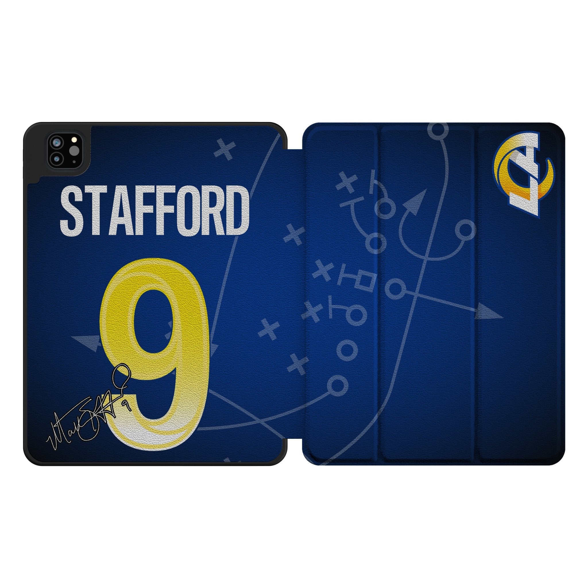 Matthew Stafford Los Angeles Rams 9 Ready Tablet Case for Apple iPad - Sports Gifts, Sports Memorabilia, Sports Collectibles, Fan Shop