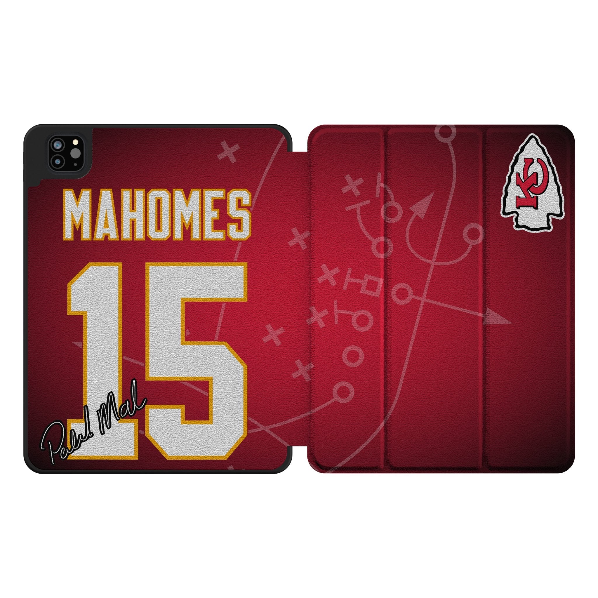 Patrick Mahomes Kansas City Chiefs 15 Ready Tablet Case for Apple iPad - Sports Gifts, Sports Memorabilia, Sports Collectibles, Fan Shop