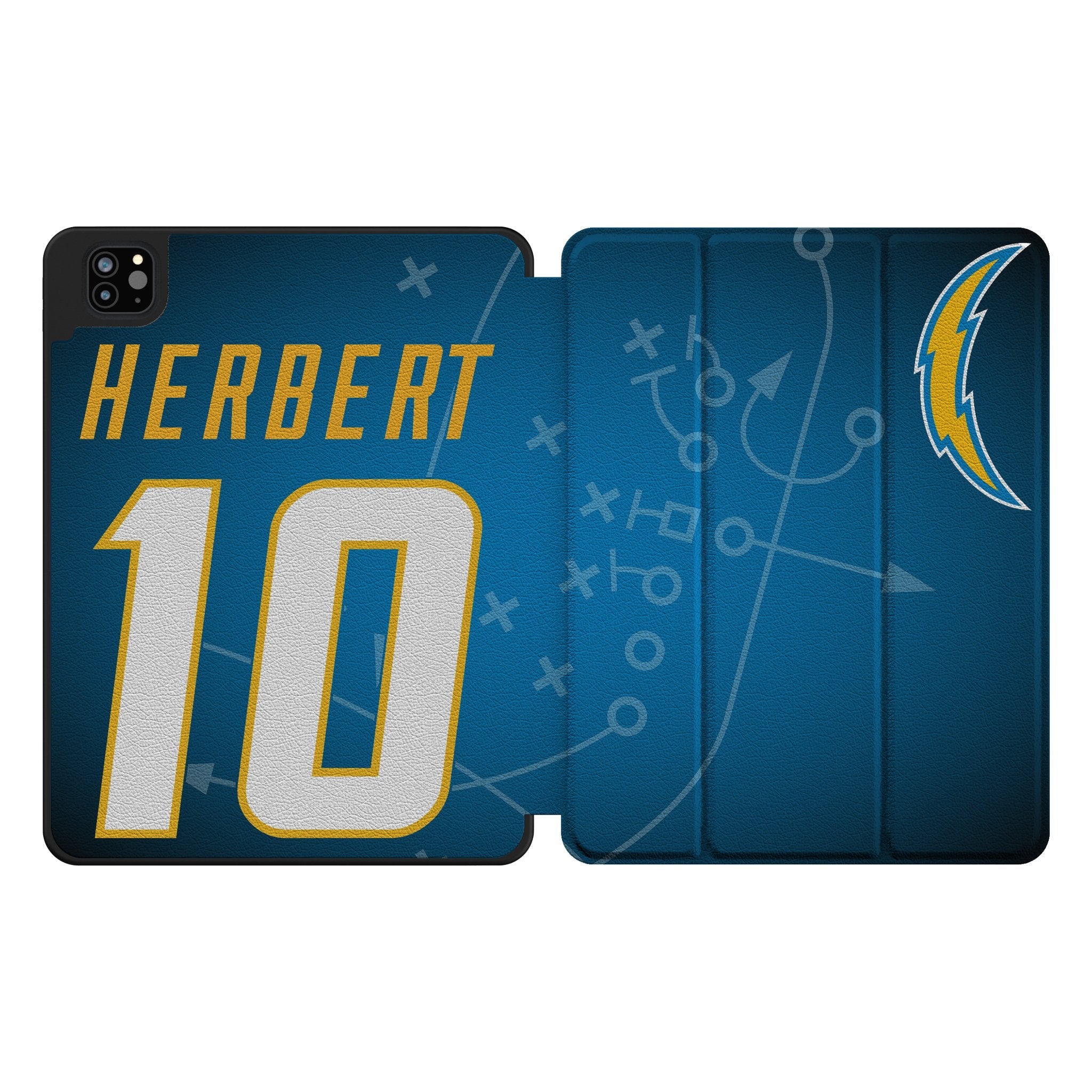 Justin Herbert Los Angeles Chargers 10 Ready Tablet Case for Apple iPad - Sports Gifts, Sports Memorabilia, Sports Collectibles, Fan Shop