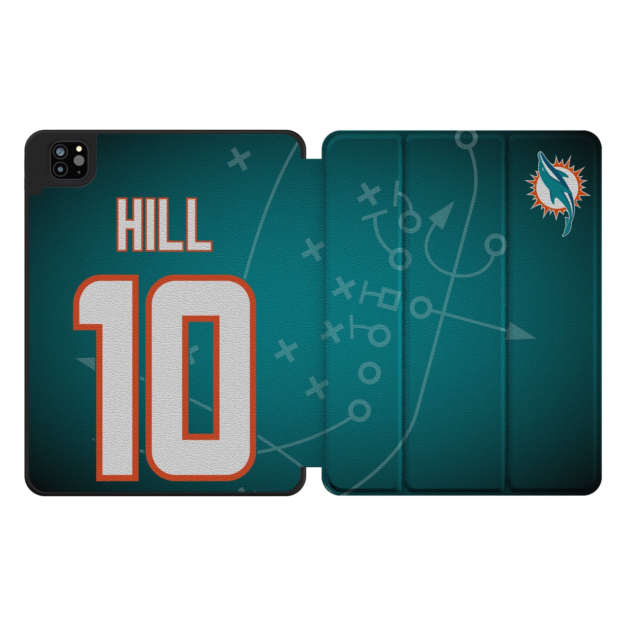 Tyreek Hill Miami Dolphins 10 Ready Tablet Case for Apple iPad - Sports Gifts, Sports Memorabilia, Sports Collectibles, Fan Shop
