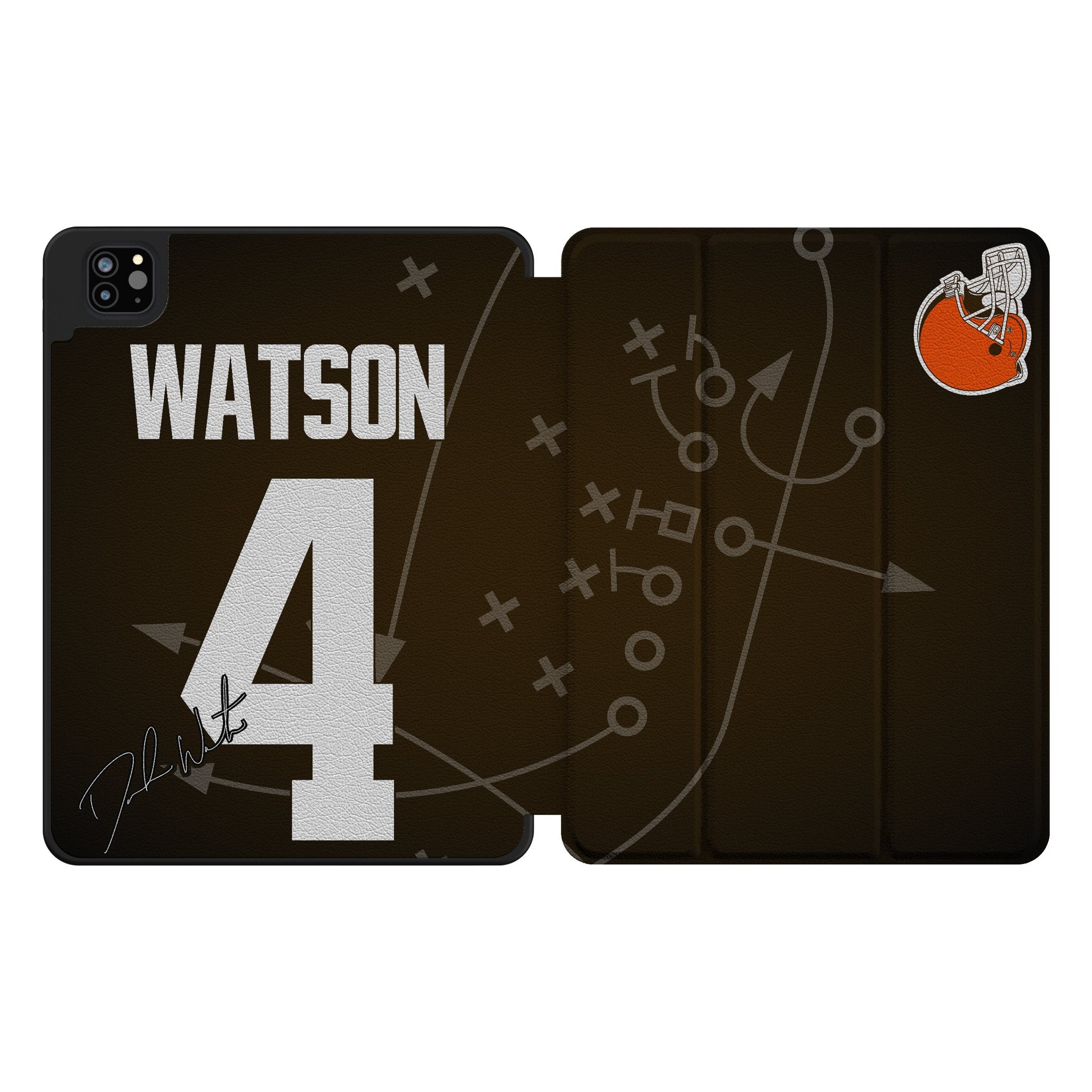Deshaun Watson Cleveland Browns 4 Ready Tablet Case for Apple iPad - Sports Gifts, Sports Memorabilia, Sports Collectibles, Fan Shop