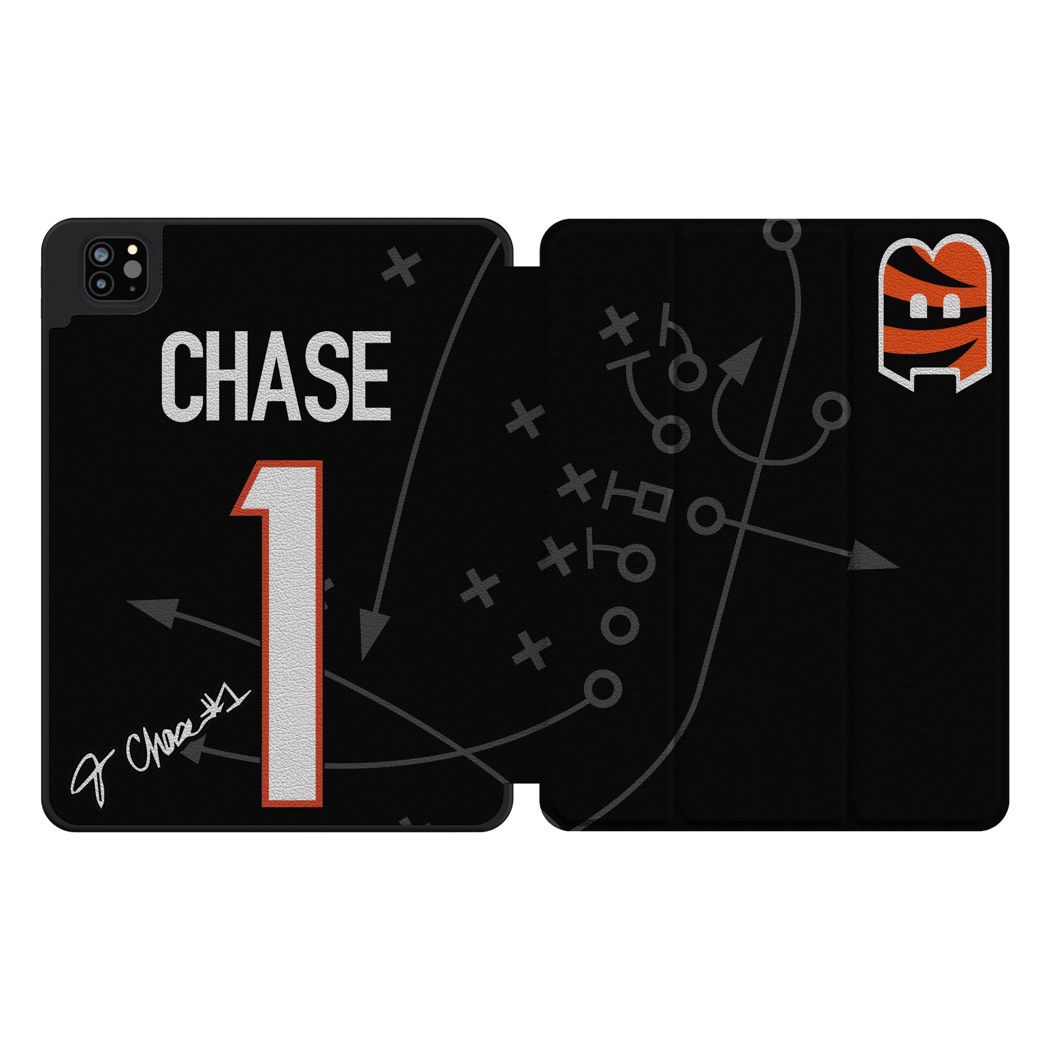Ja'Marr Chase Cincinnati Bengals 1 Ready Tablet Case for Apple iPad - Sports Gifts, Sports Memorabilia, Sports Collectibles, Fan Shop