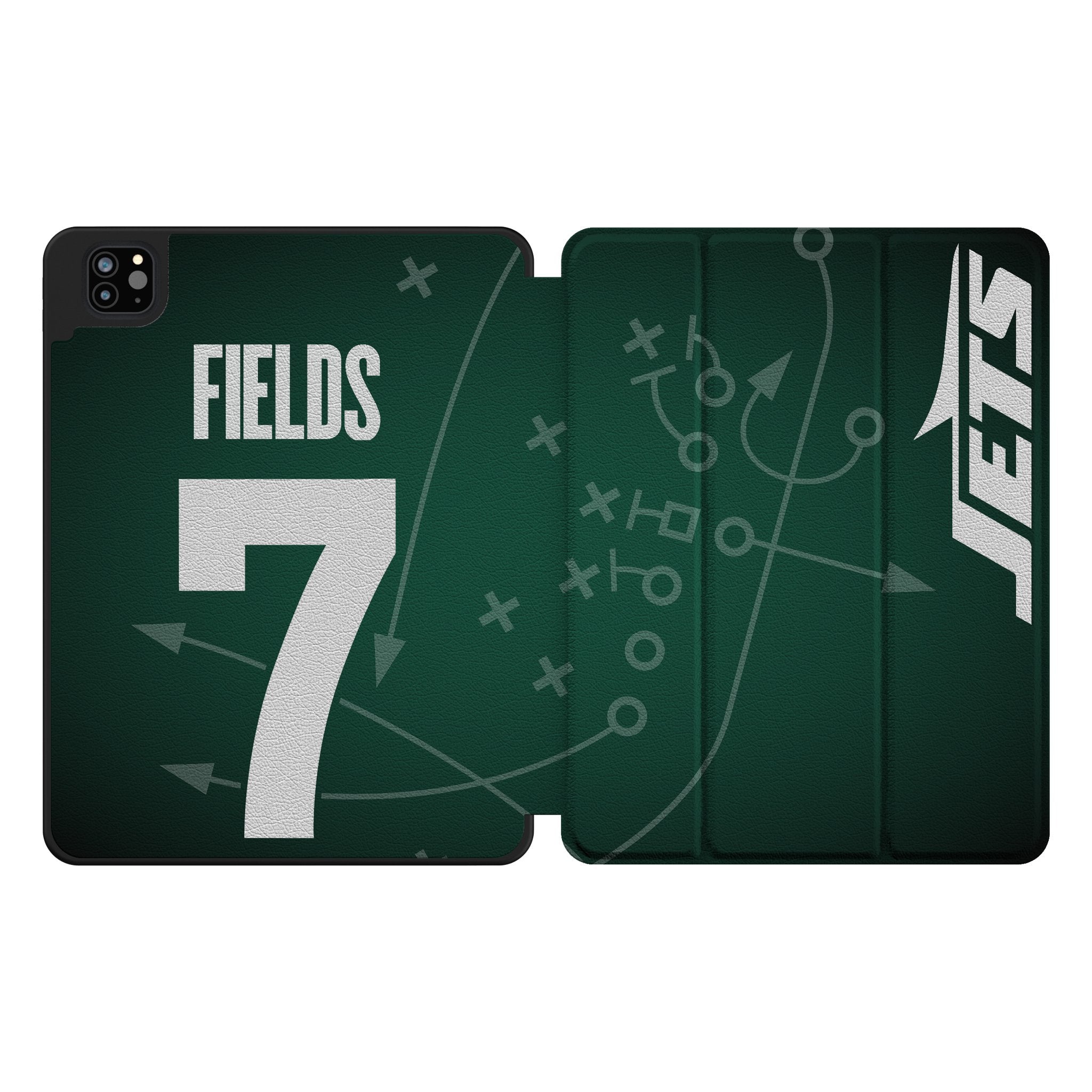 Justin Fields New York Jets 7 Game Tactic Tablet Case for Apple iPad - Sports Gifts, Sports Memorabilia, Sports Collectibles, Fan Shop