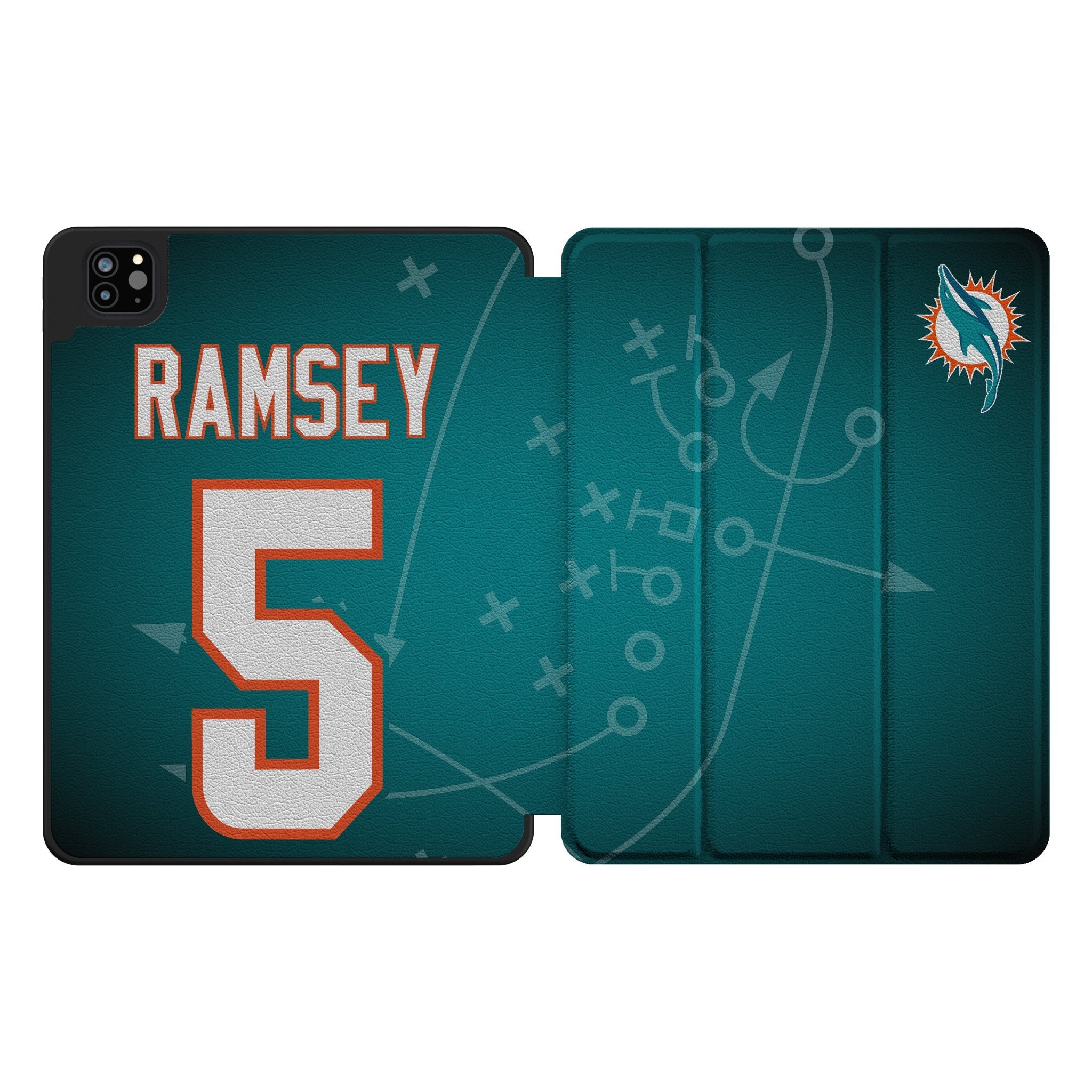 Jalen Ramsey Miami Dolphins 5 Ready Tablet Case for Apple iPad - Sports Gifts, Sports Memorabilia, Sports Collectibles, Fan Shop