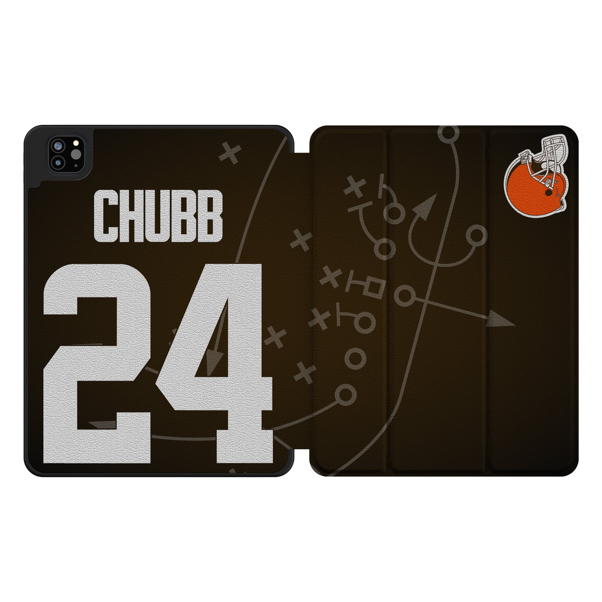 Nick Chubb Cleveland Browns 24 Ready Tablet Case for Apple iPad - Sports Gifts, Sports Memorabilia, Sports Collectibles, Fan Shop