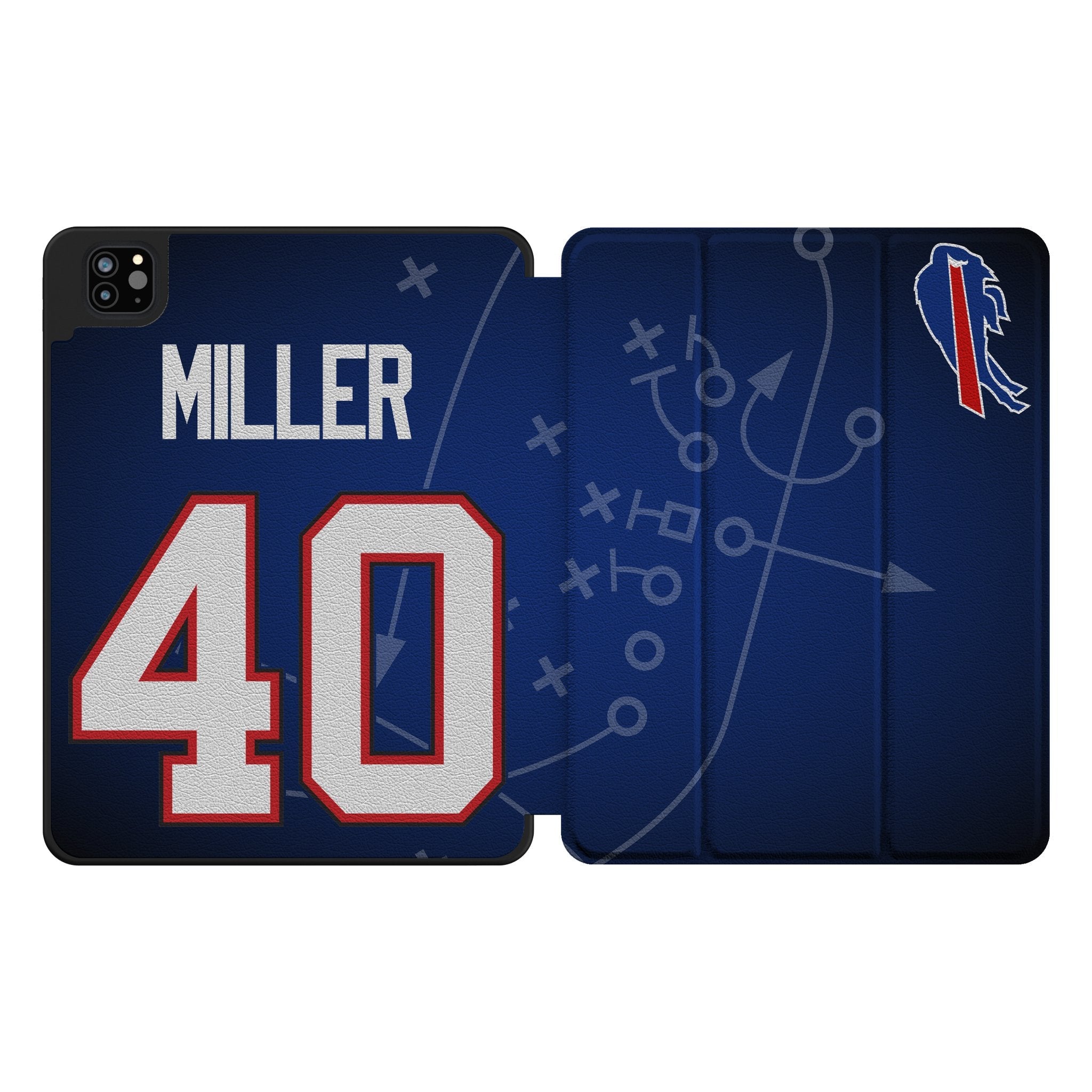 Von Miller Buffalo Bills 40 Ready Tablet Case for Apple iPad - Sports Gifts, Sports Memorabilia, Sports Collectibles, Fan Shop
