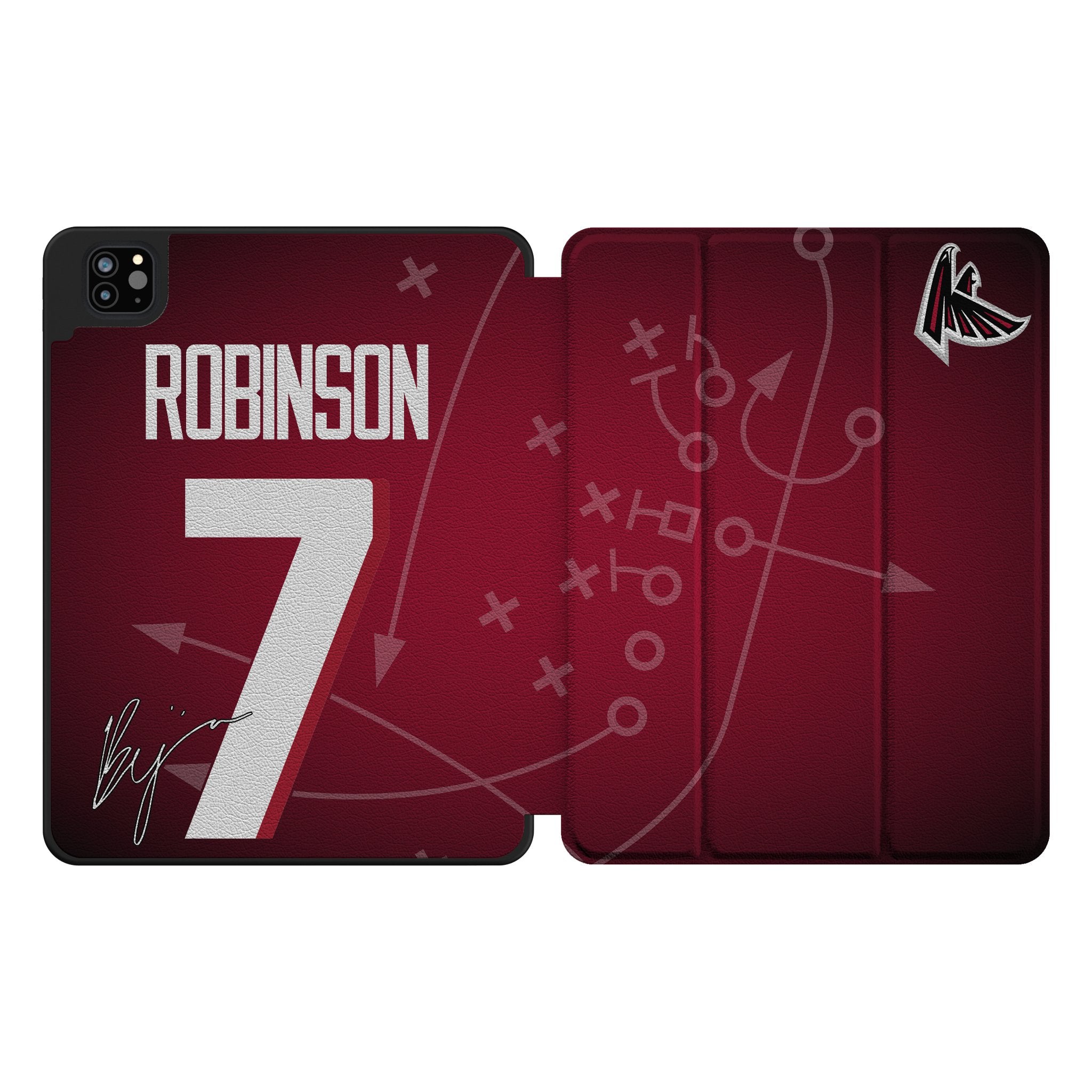 Bijan Robinson Atlanta Falcons 7 Ready Tablet Case for Apple iPad - Sports Gifts, Sports Memorabilia, Sports Collectibles, Fan Shop